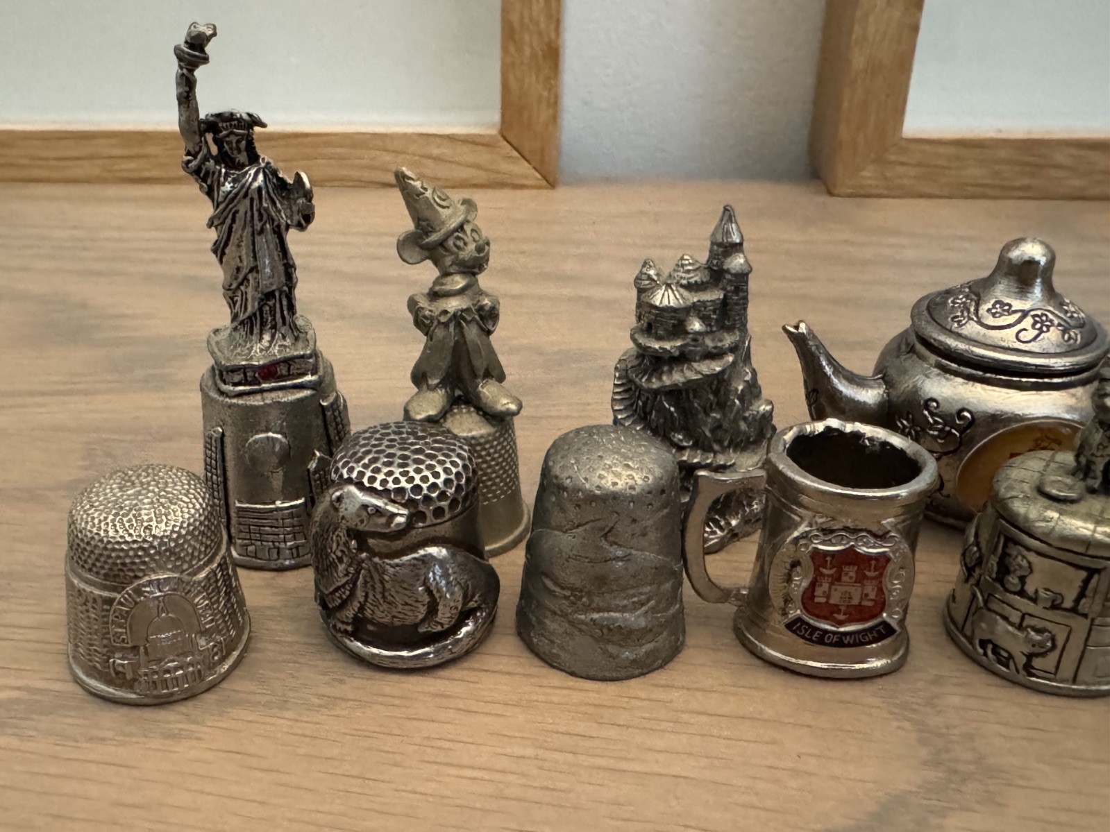 Thimbles Pewter metal Set Unique Collectible Job Lot Bundle Vintage