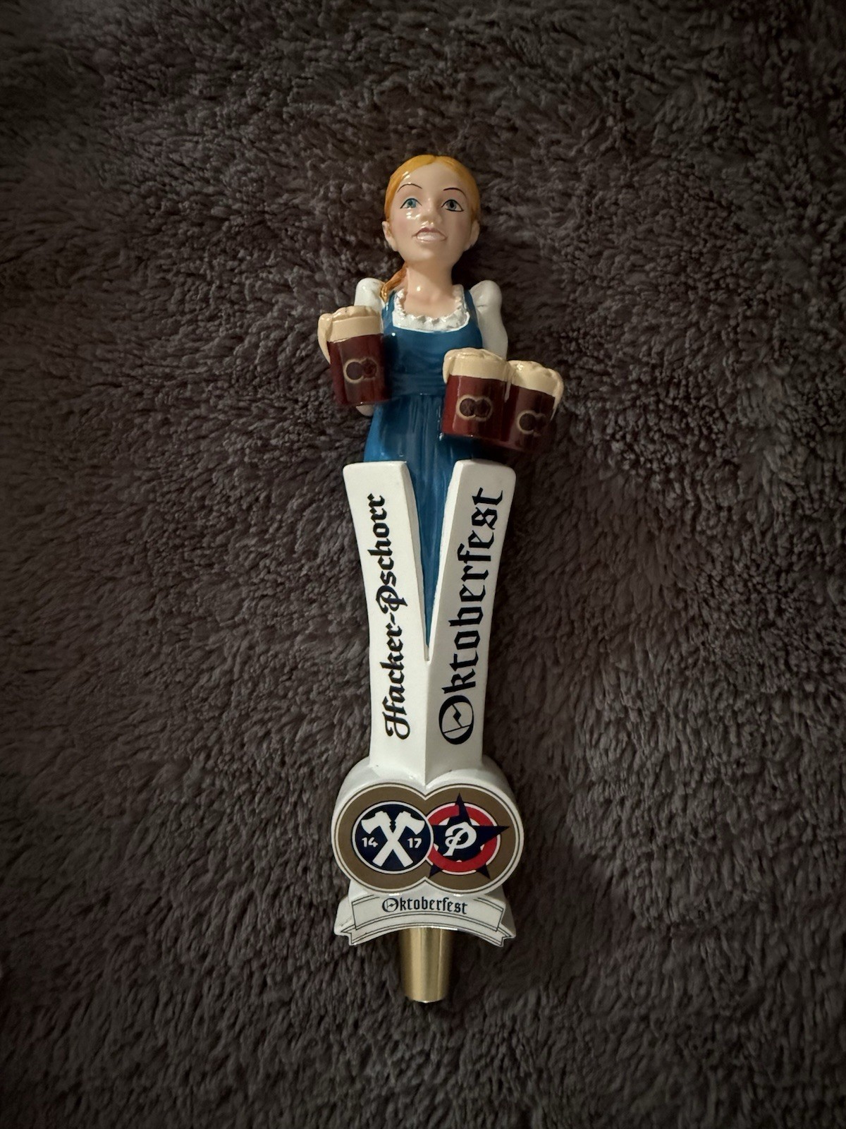 Hacker Pschorr Beer Tap Pull Handle Oktoberfest Brewing Brewery - Maiden