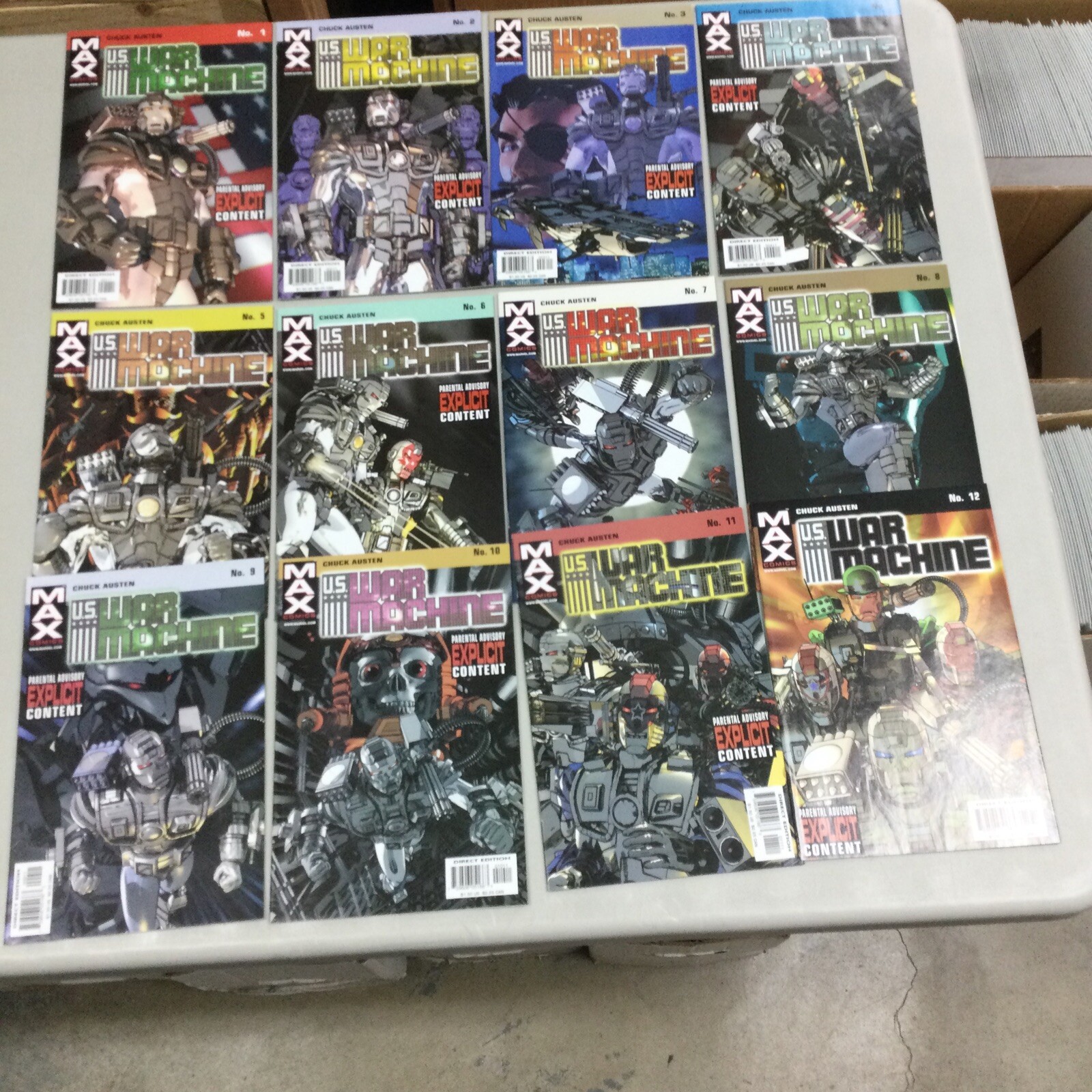 U.S. War machine 1-12 Complete Set Marvel Max Comics 2001 (WM12)