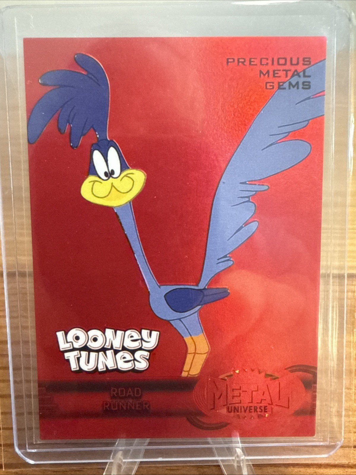 Fleer Looney Tunes PMG Precious Metal Gem /100 Road Runner Red RMU-49
