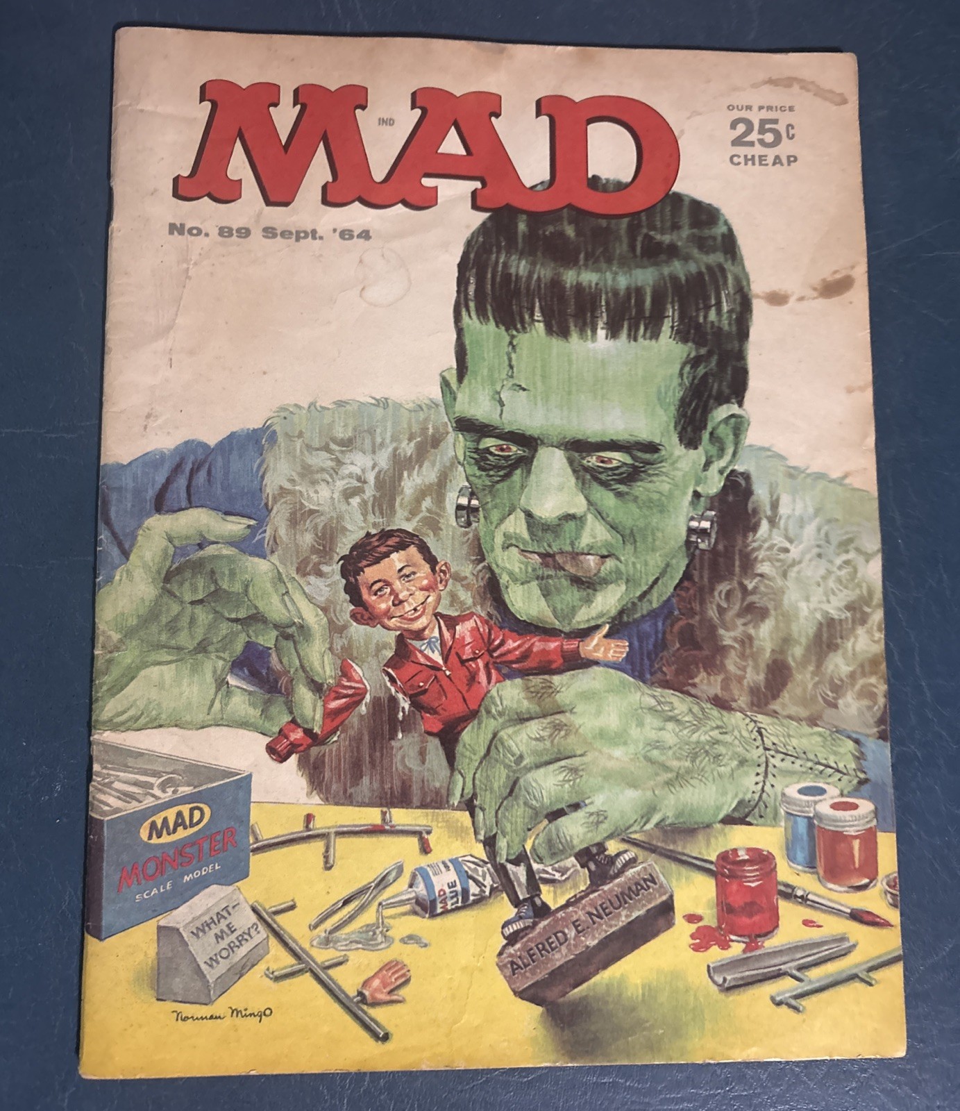 Mad Magazine #89 1964 Frankenstein Cover. Pre-Owned