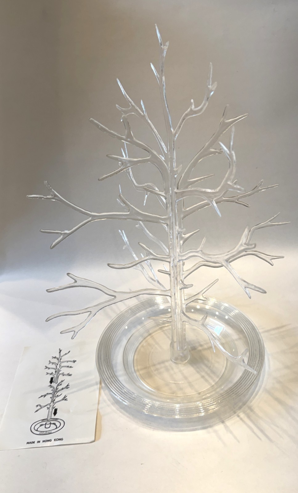Vintage 1980's Clear Plastic Tidbit Tree Gumdrop Server Stand 12.5 Vintage 1980's Clear Plastic Tidbit Tree Gumdrop Server Stand 12.5