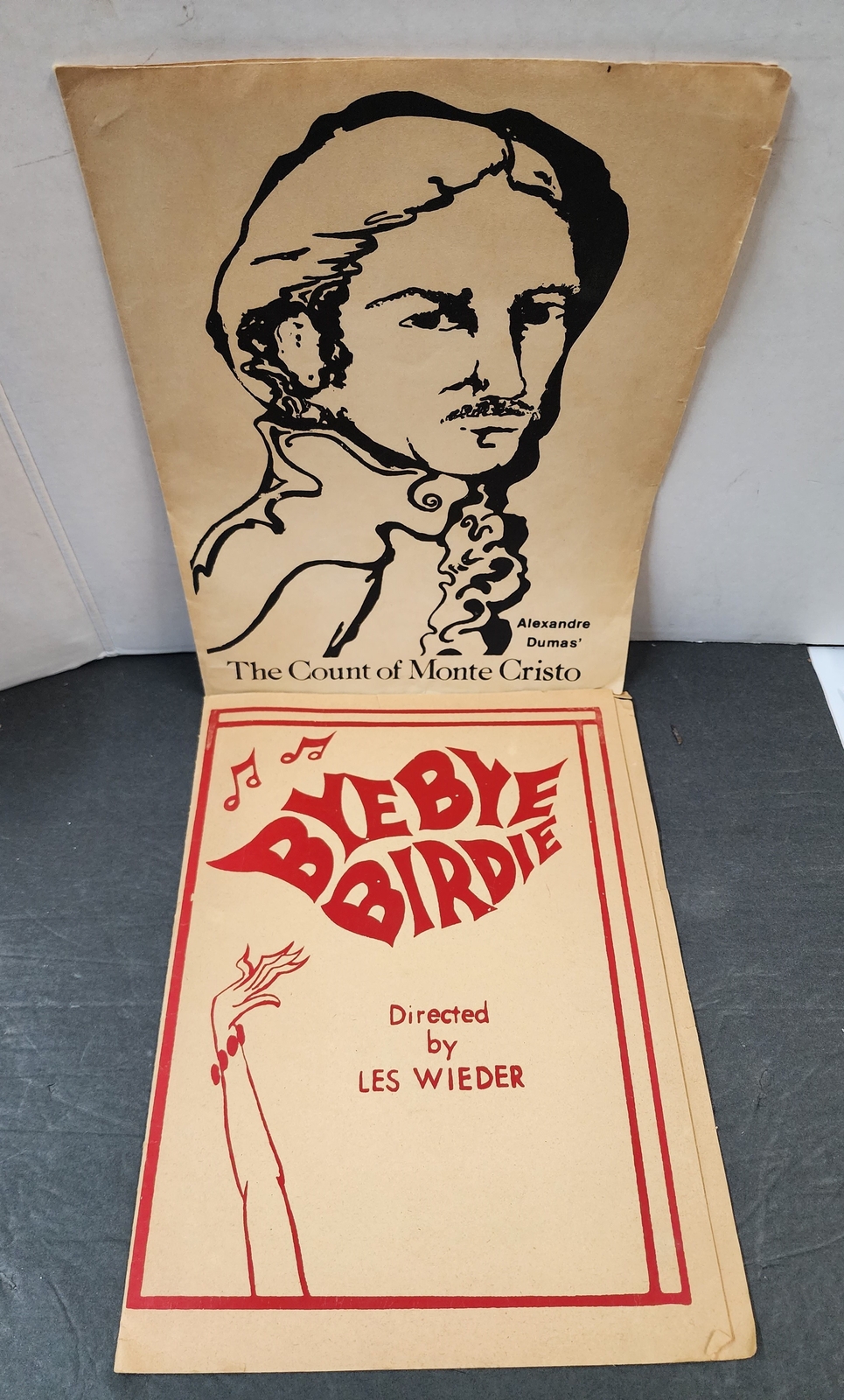 Lot of 2 Vintage 1976 The Nordhoff Drama Dept. School Play Souvenir Programs