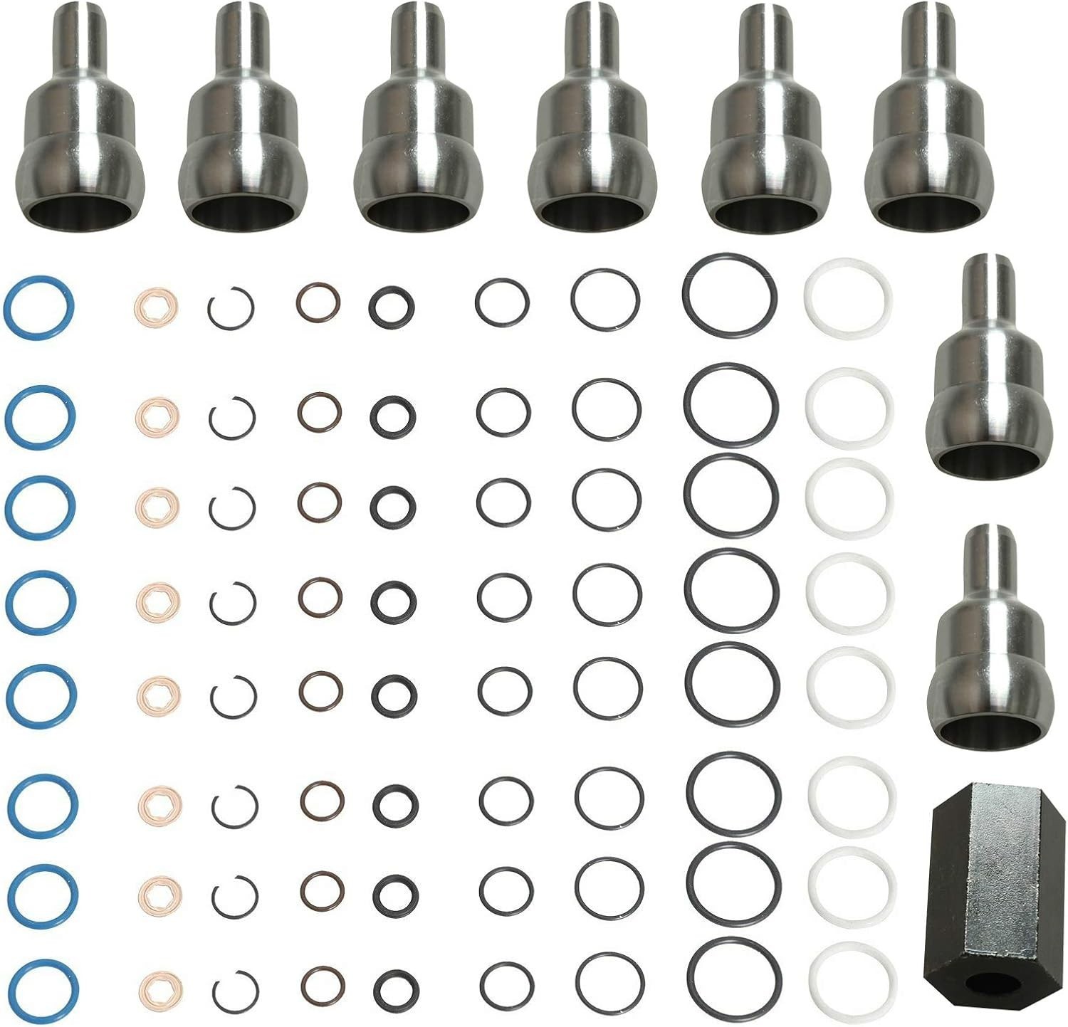 2003-2010 Ford 6.0L Injector Seal Kits - 8 Essential Pieces for Leak Repairs