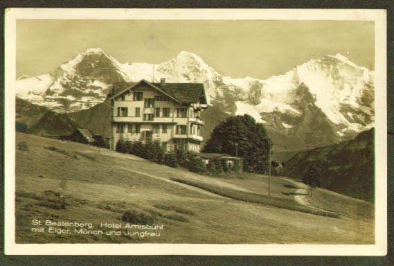 Hotel Amisbuhl St Beatenberg Switzerland RPPC