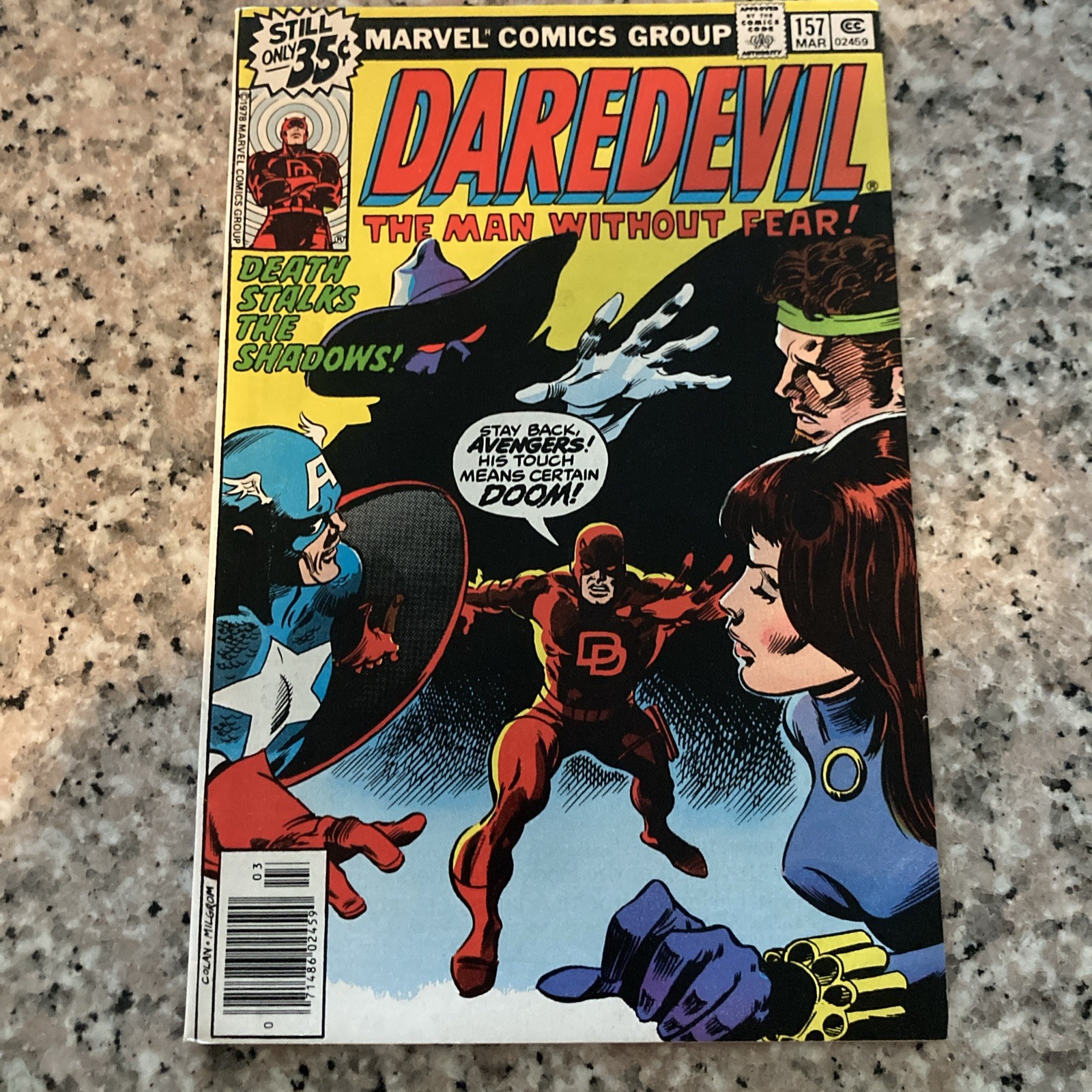 DAREDEVIL #157 “Death Stalks The Shadows” Marvel 1979.