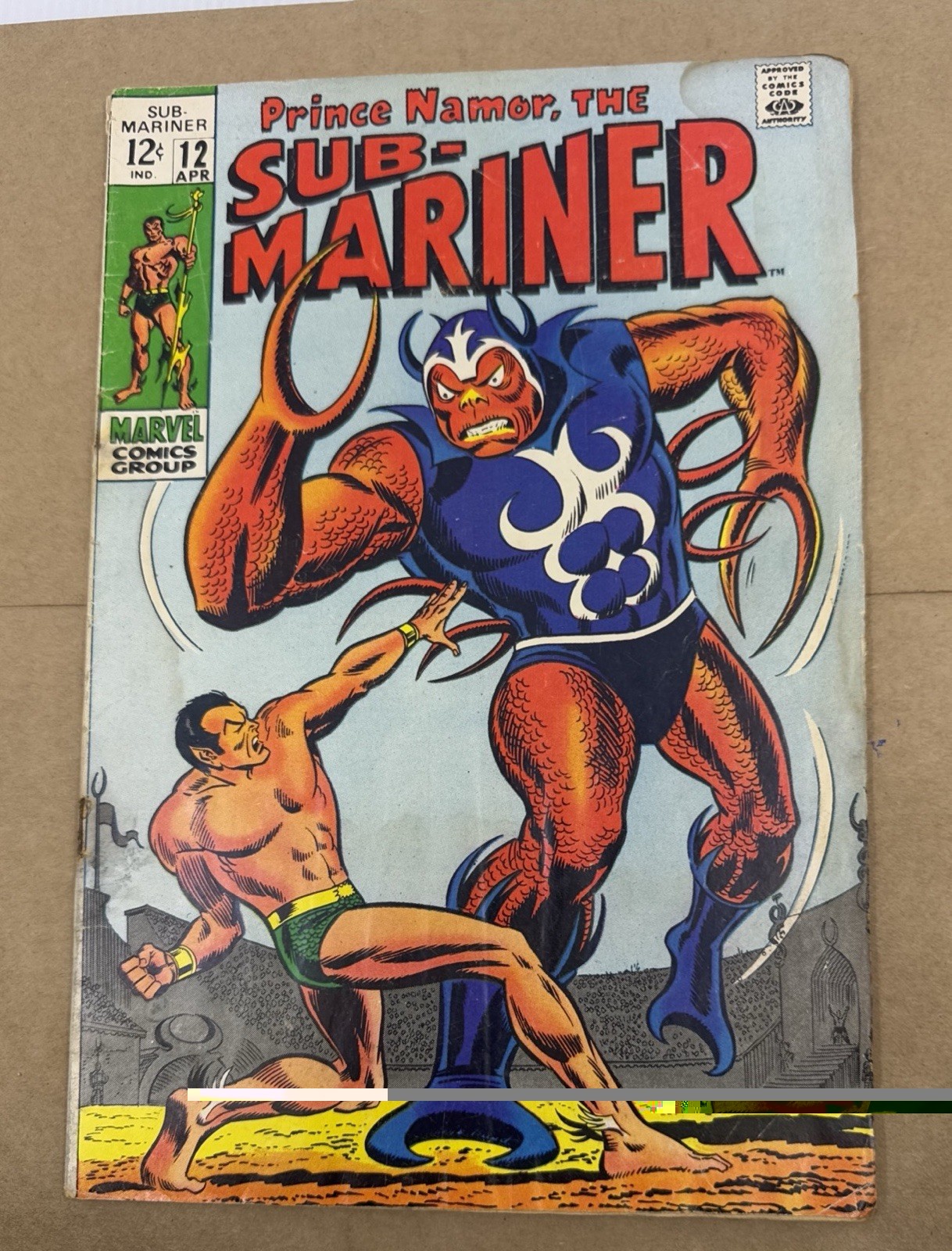 Submariner 12 1969 Prince Namor Serpent Crown Marvel Comics