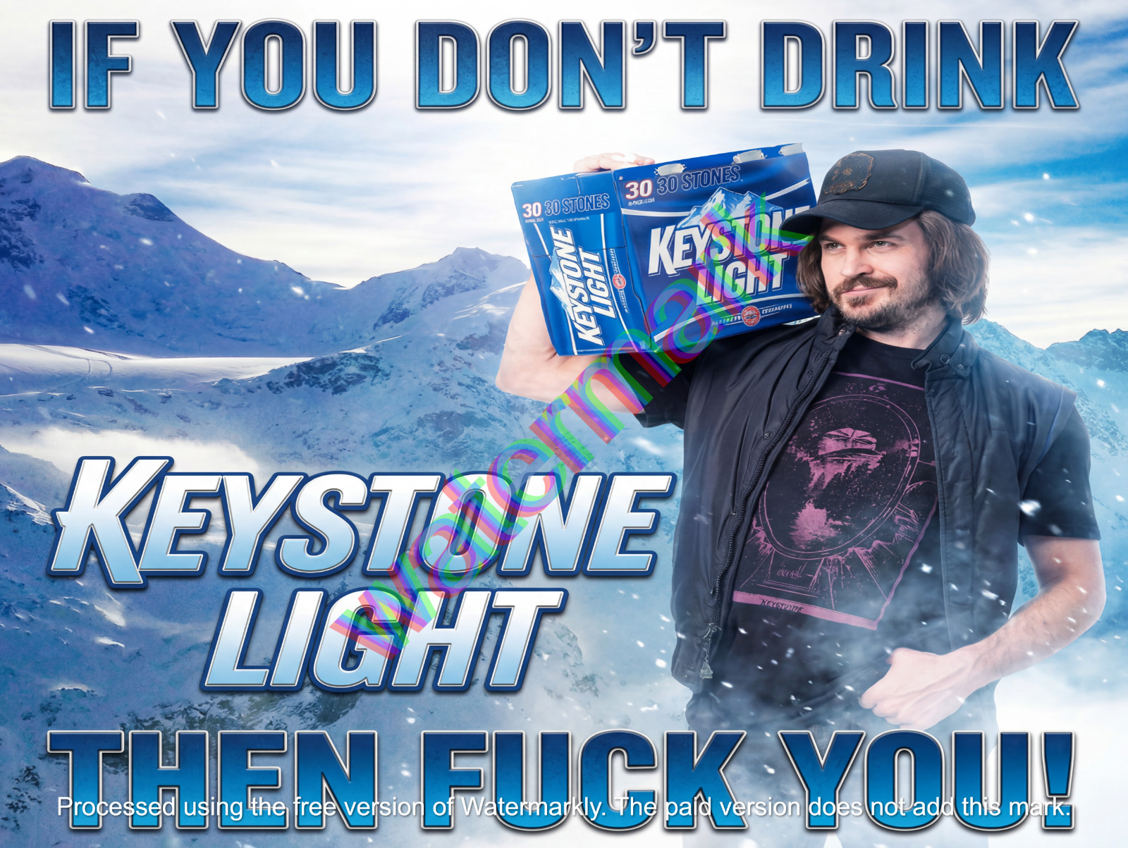 IF You Don t Drink Keystone Light Then F You  Metal Sign 9\