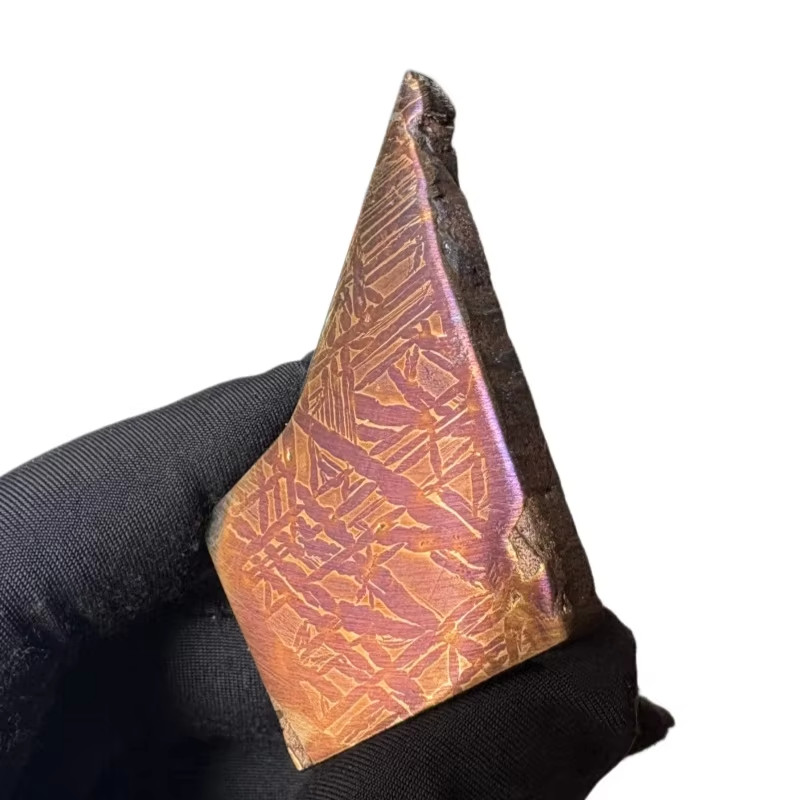 37.4G Muonionalusta meteorite  slice ,Naturally Iron meteorite QC855