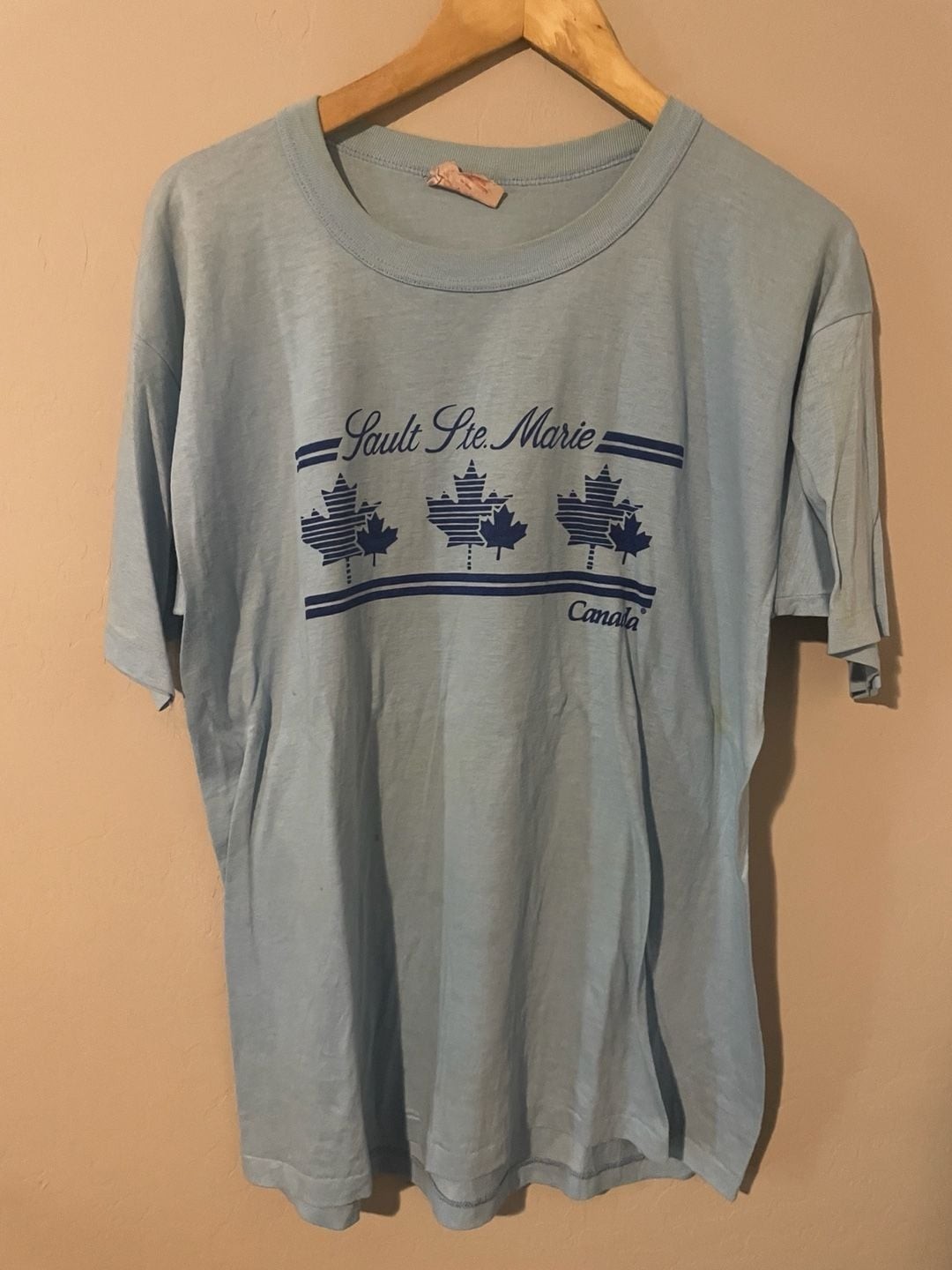 Vintage Sault Ste. Marie Canada Souvenir T-Shirt #singlestitch #soft