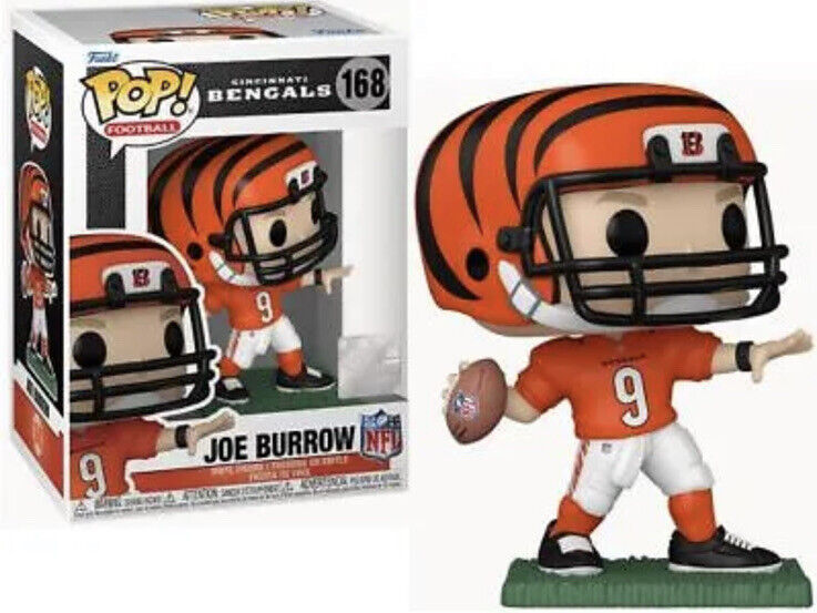 Joe Burrow (Cincinnati Bengals) Funko Pop NFL Series 9 With Protector