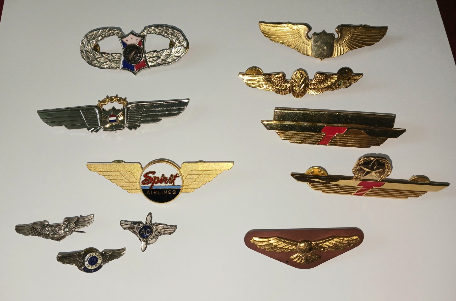 Spirit Airlines Pilot Antique Wings Metal American Trump