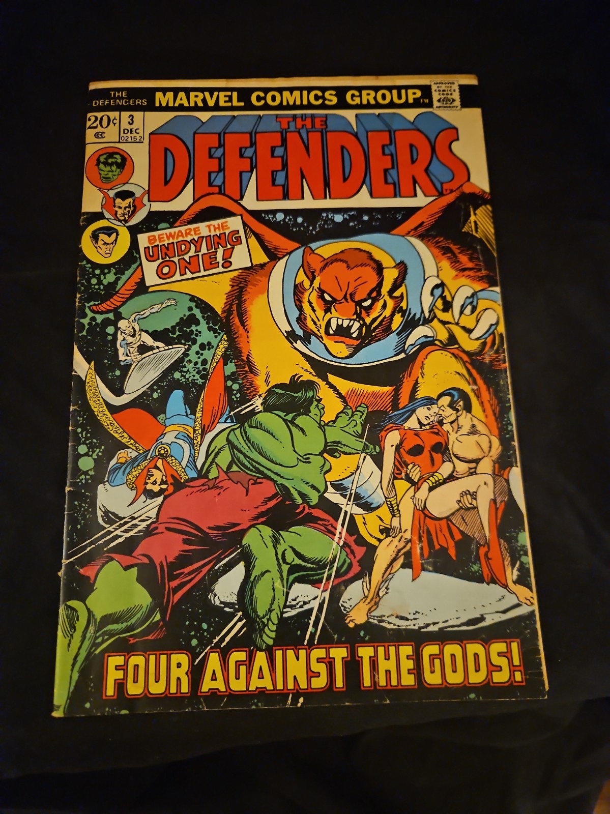 Defenders #3 Vol. 1 1972 Marvel Comics 8.0 Comic Book Q14-149