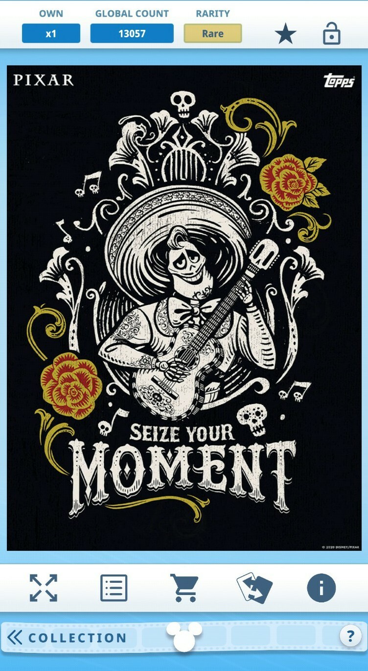 Topps Disney Digital card ~ Seize Your Moment - Ernesto (RARE)