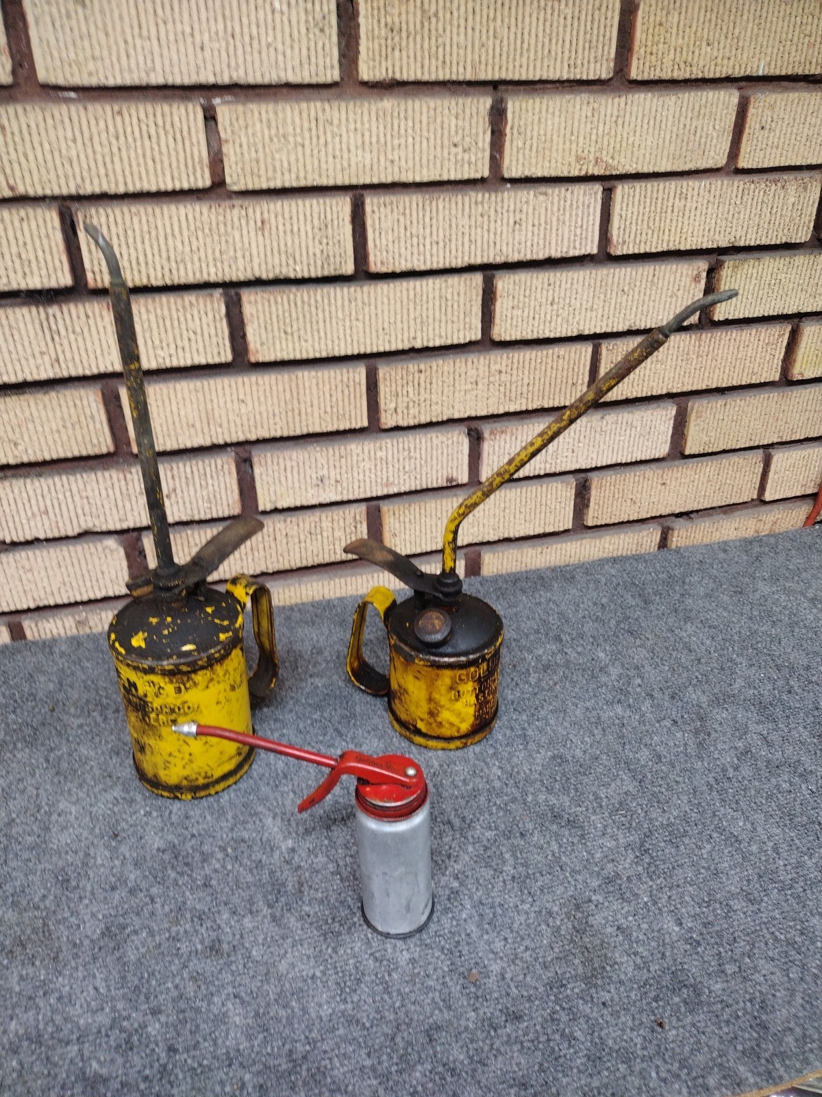 Vintage Dutton Golden Rod Oiler Can collection train engineers estate GL