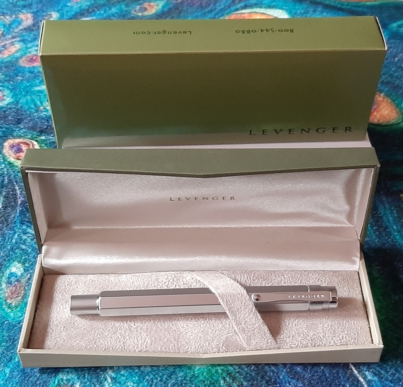 LEVENGER L TECH ROLLERBALL NEW IN BOX ORIGINAL L TECH SERIES 1 SILVER
