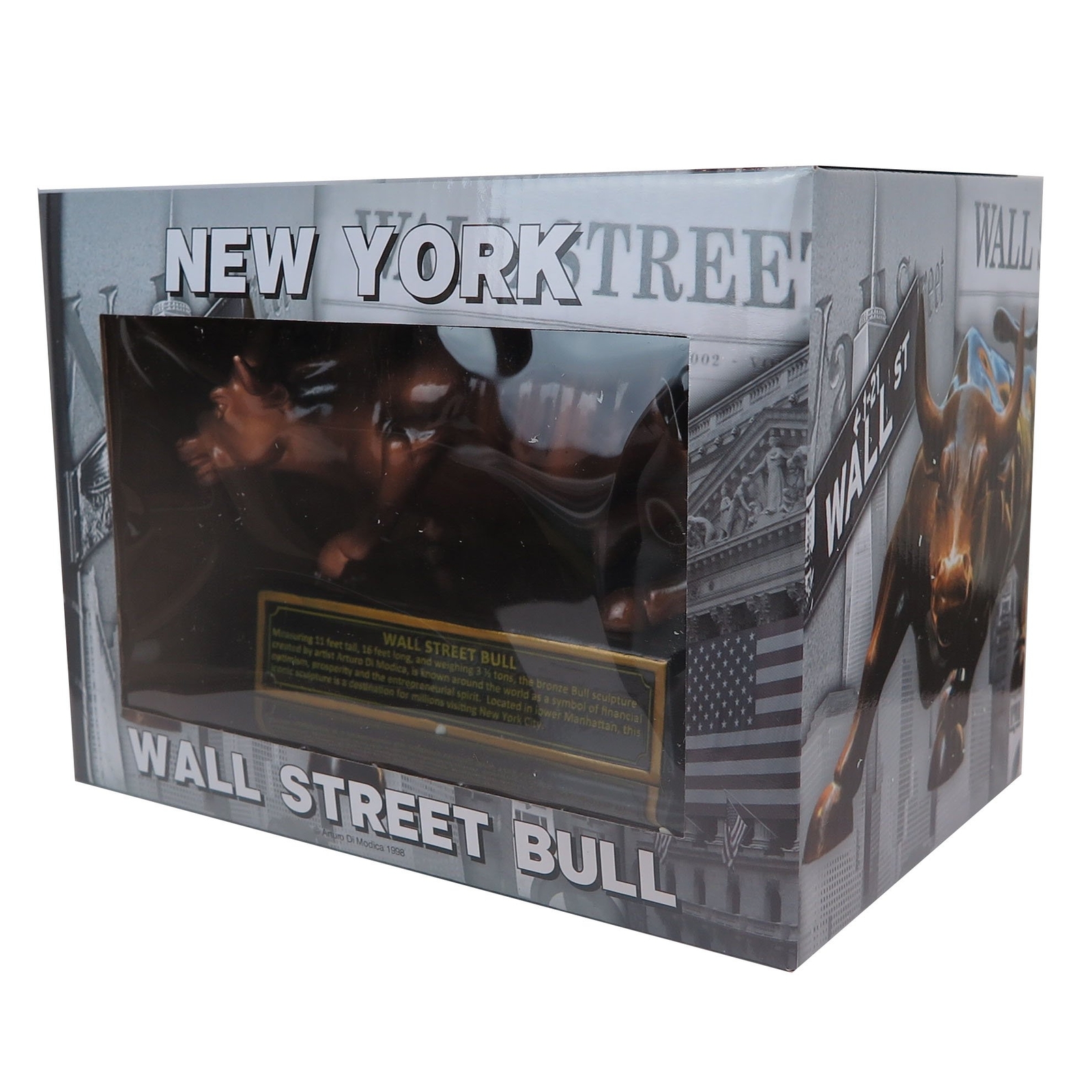 Wall Street Bull Stock Market NYC Figurine Statue 3.5 Inches