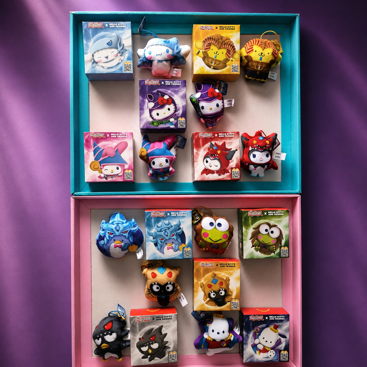 For sale is the complete 2024 Hello Kitty x Yu-Gi-Oh x McDonald\'s collab, €45
