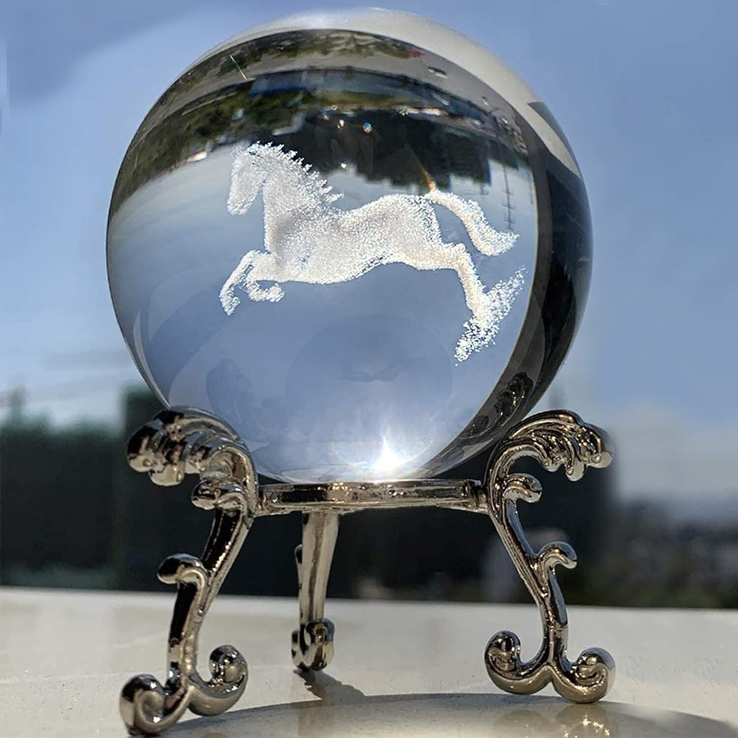 Crystal Ball Figurine