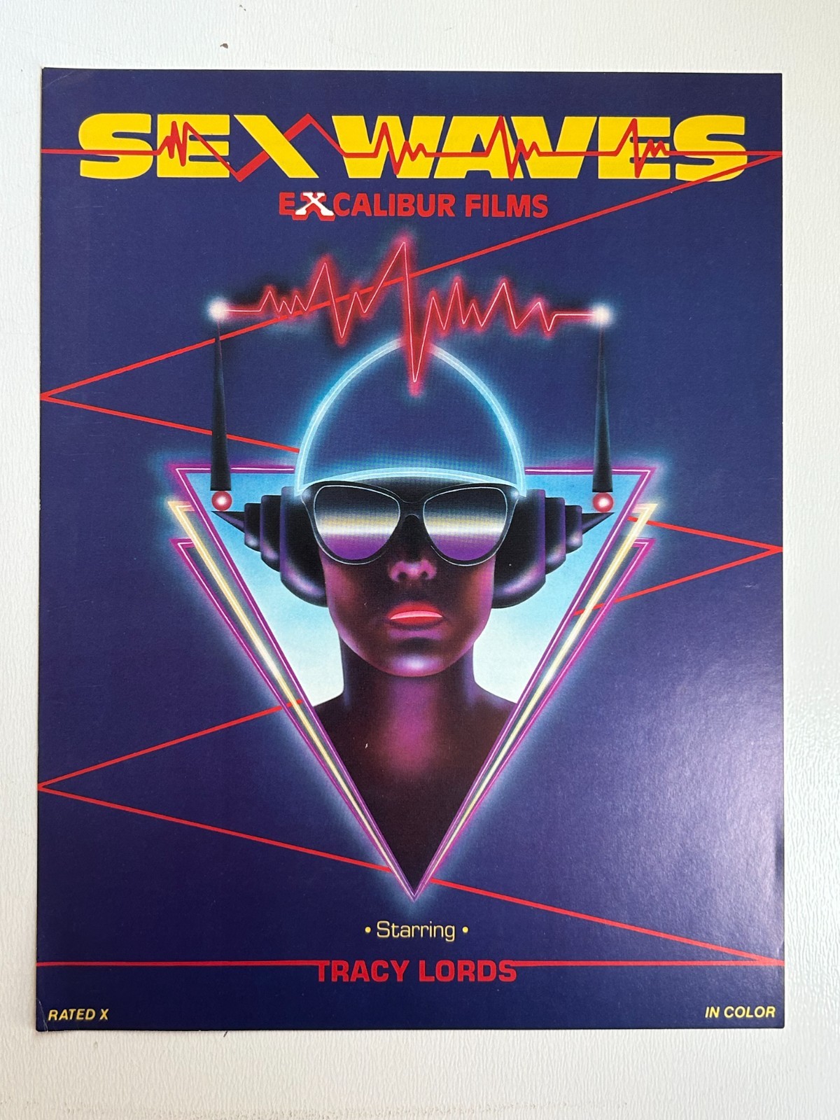 Vintage 1984 Sex Waves Tracy Lords Excalibur Films Adult Movie Promo Sales Sheet
