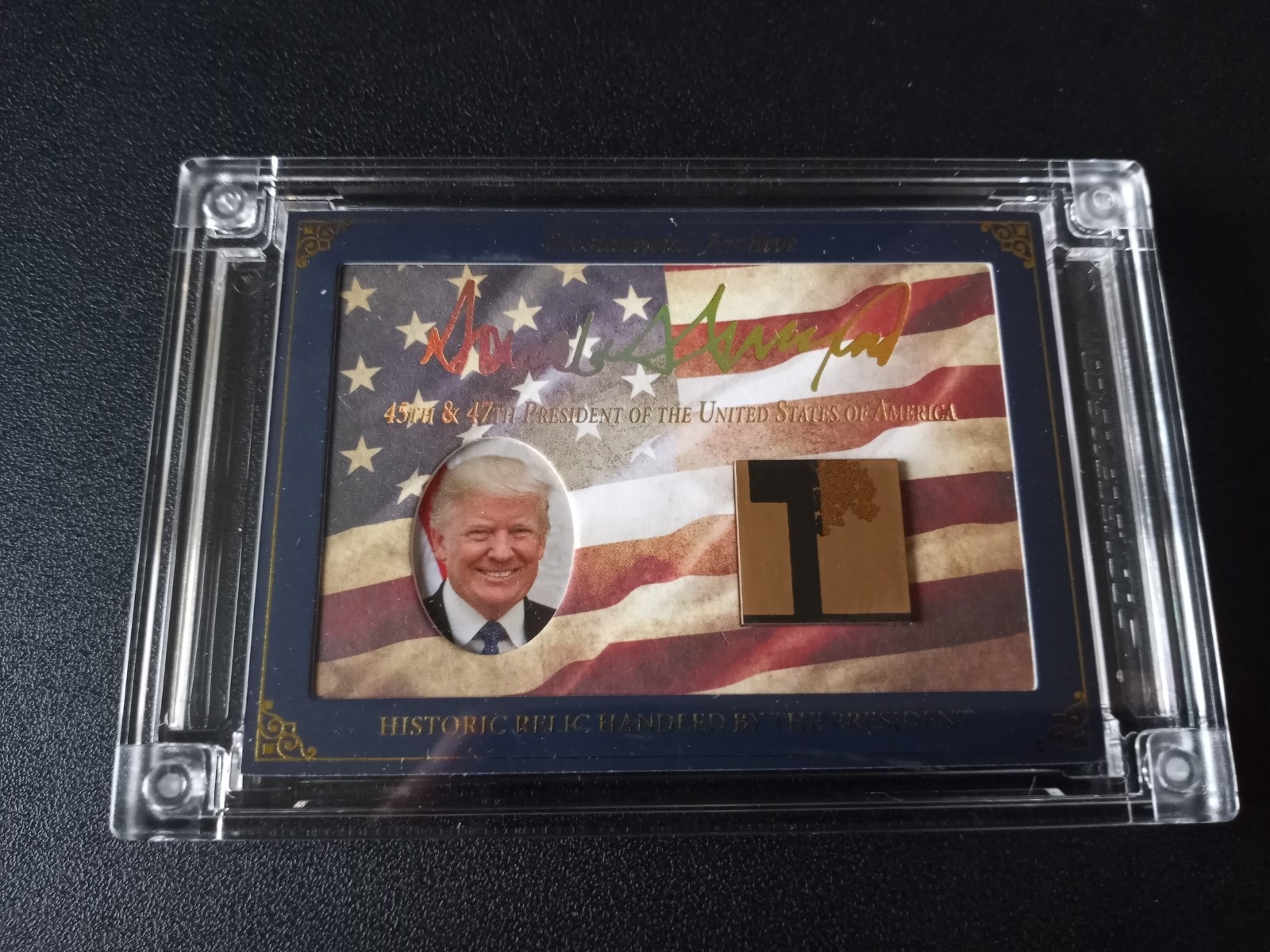 2025 Sportscards.Com PA-DT4547 A Word From The POTUS Donald Trump Gold Relic /99
