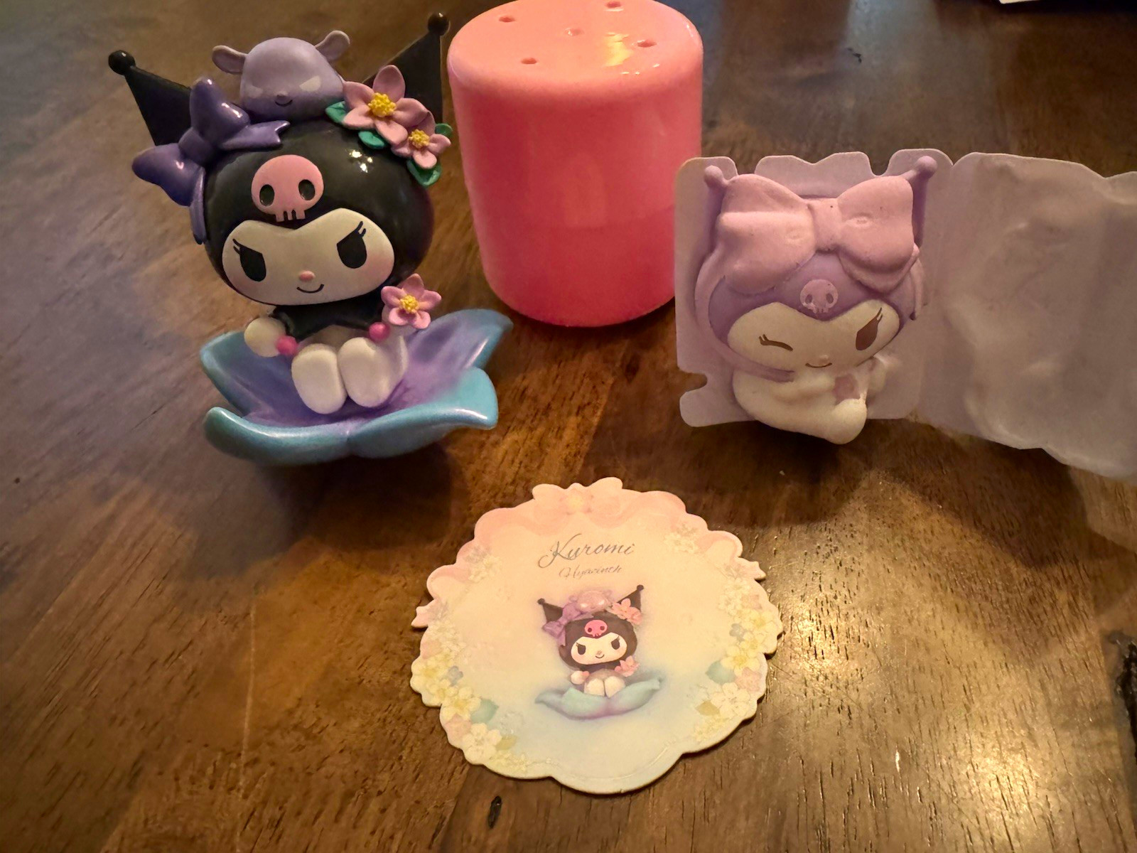 Top Toy Sanrio Spring Flower Kuromi Hyacinth Figure & Hamee SquiSHU Series 9 Lot