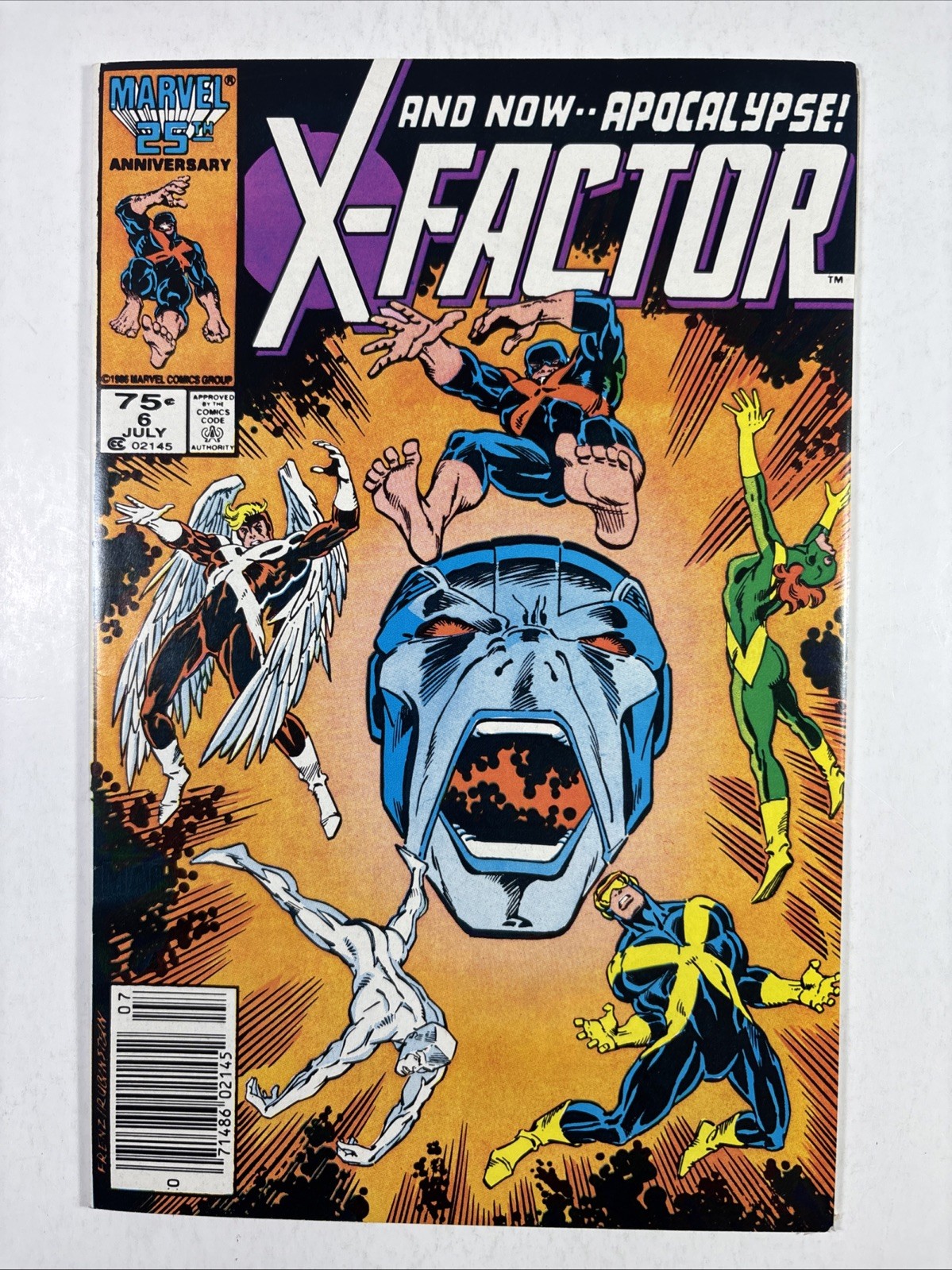 X-Factor #6 Newsstand Variant (Marvel Comics July 1986)