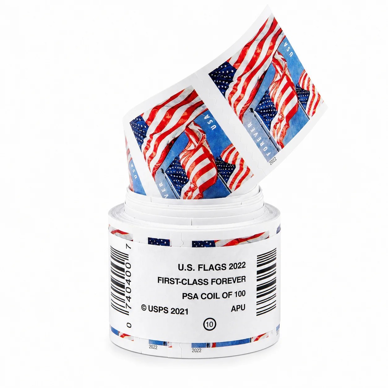 1 Roll Of 100 2022 U.S. Flag First Class US Postage Stamps (Mint, Never Hinged)