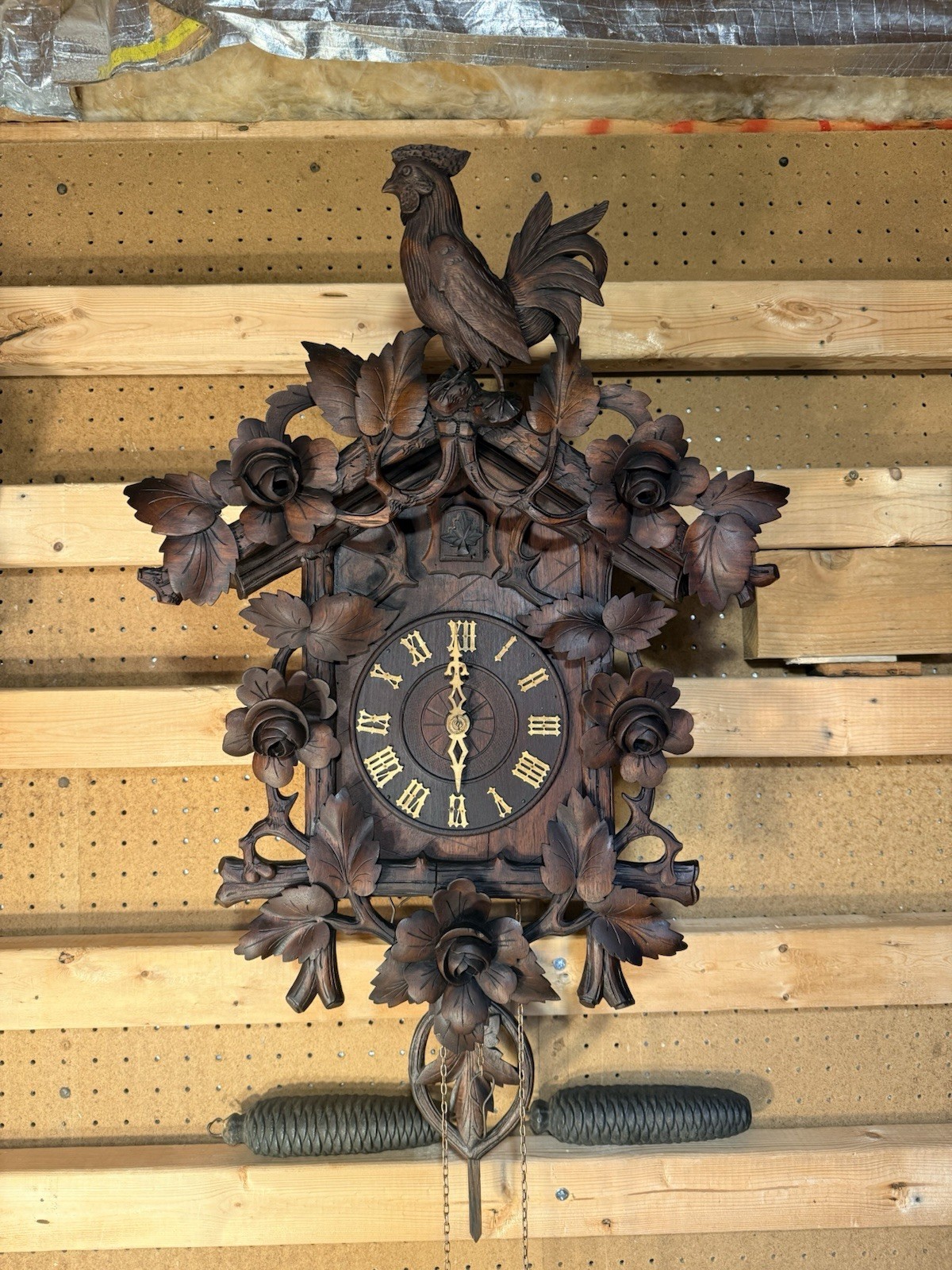 Antique German 30 Hour Black Forest Cuckoo Clock 