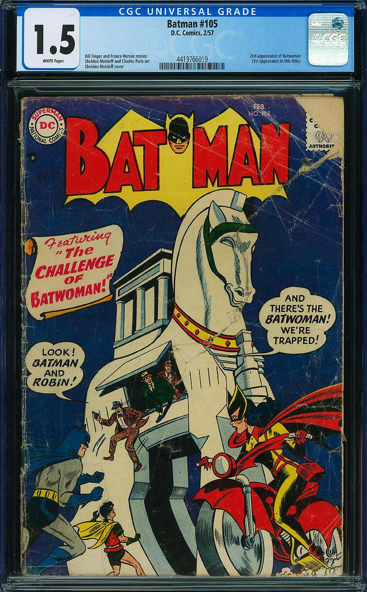Batman 105 CGC 1.5 WHITE PAGES Batman 105 CGC 1.5 WHITE PAGES