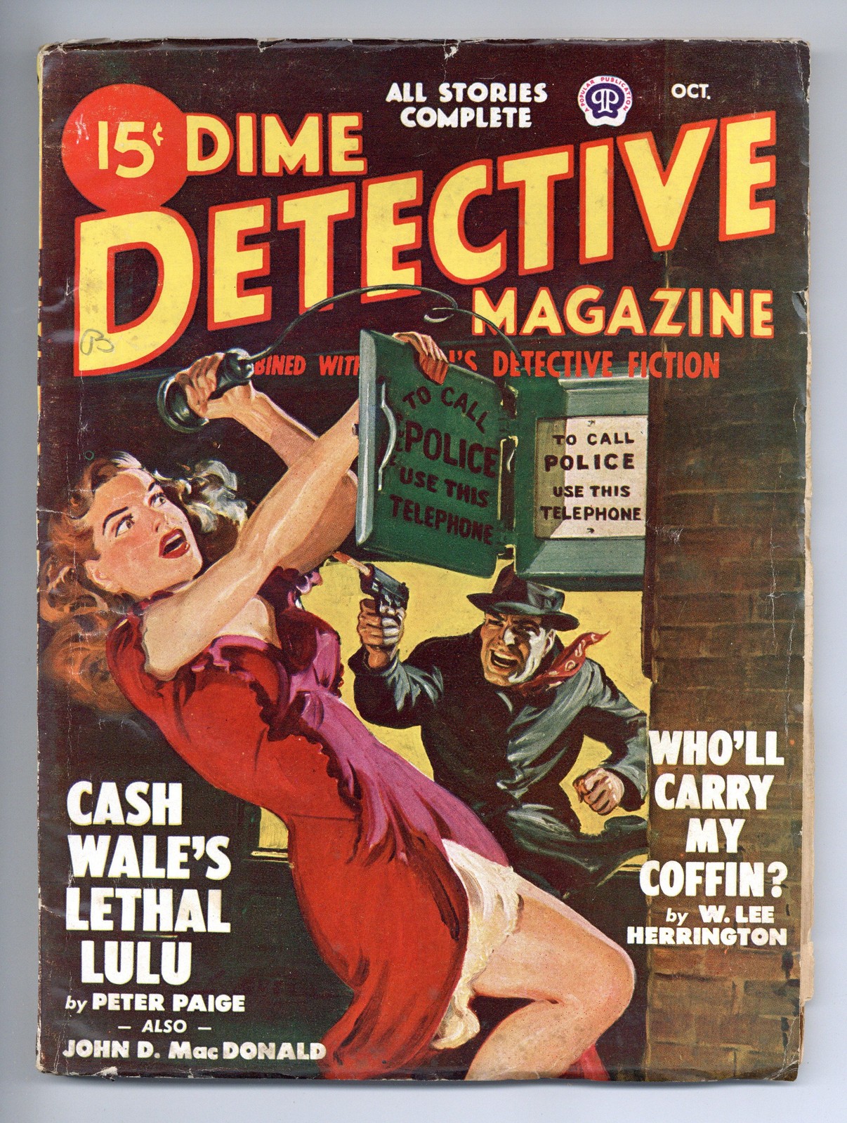 Dime Detective Magazine Pulp Oct 1948 Vol. 58 #2 VG/FN 5.0