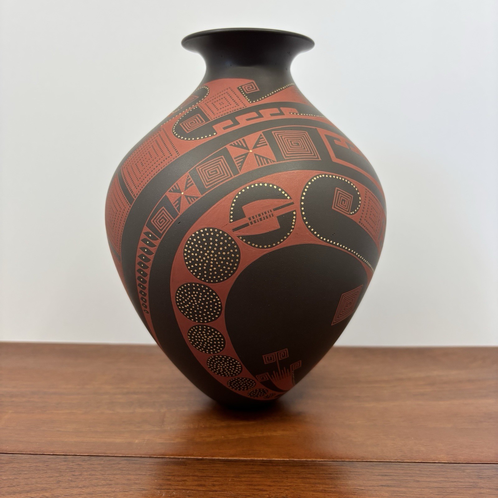 Mata Ortiz Trini Silveira Mexican Fine Art Pottery Olla Vase 7x5.5”