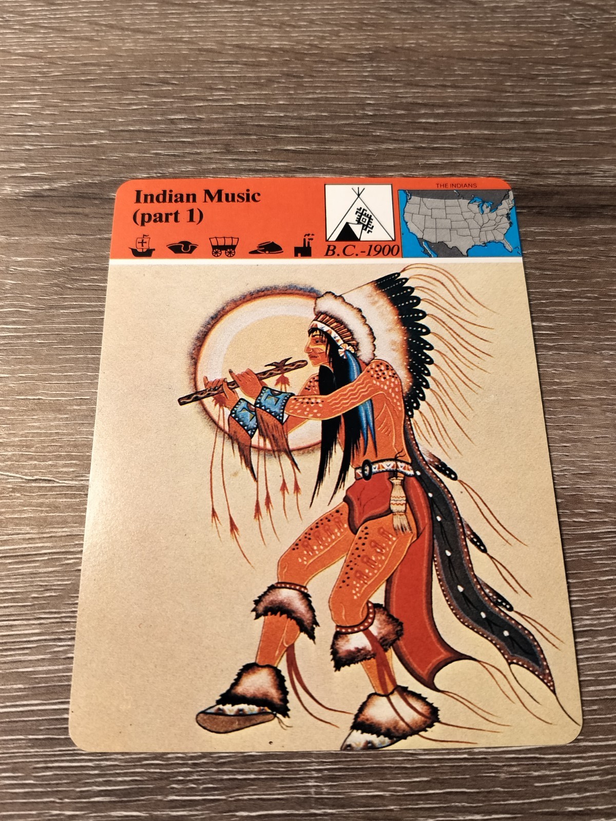 Indian Music part 1  Story of America Native American Indian History Card