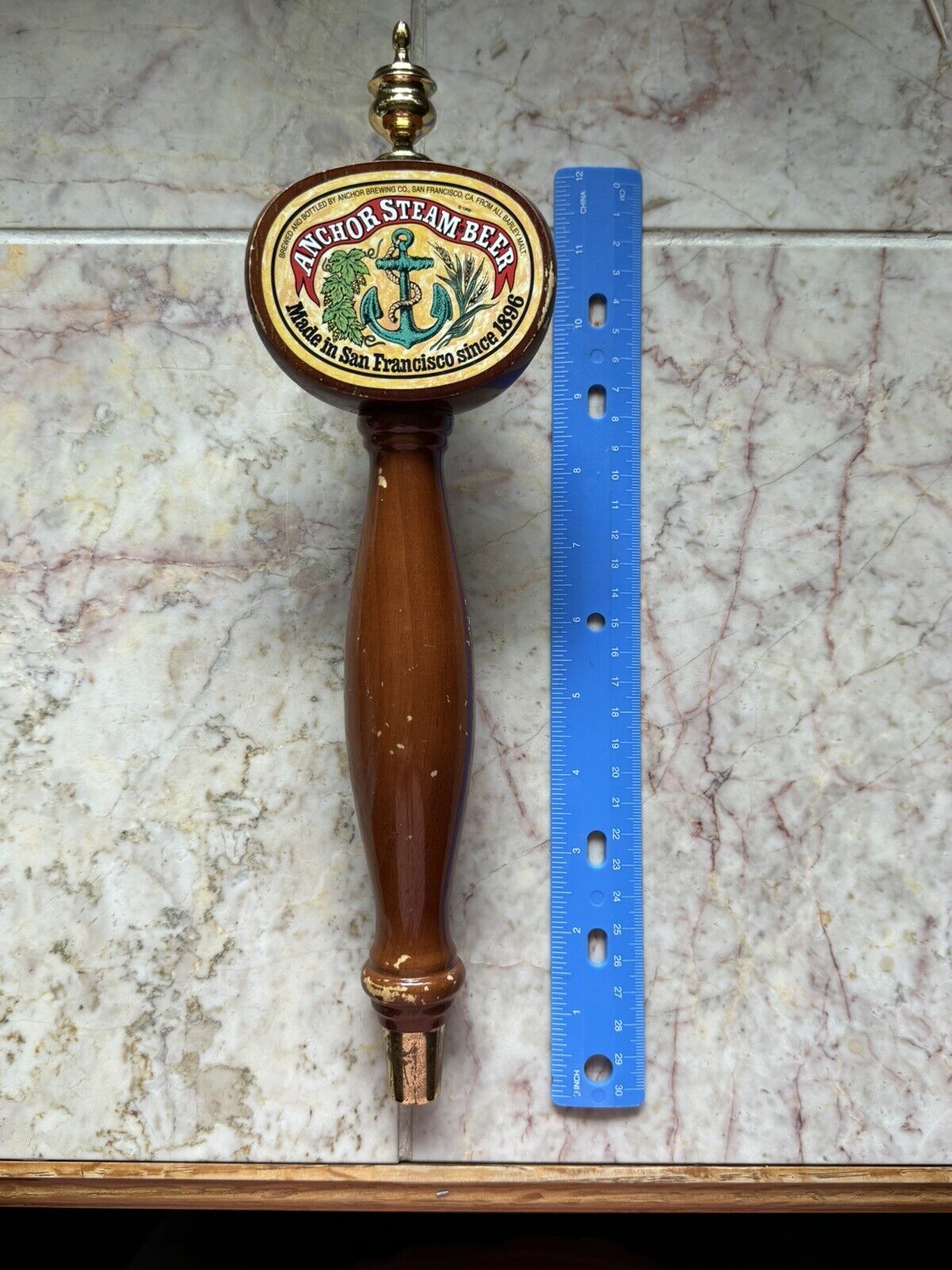 Anchor Steam Brewery Vintage Style Beer Tap Handle San Francisco 