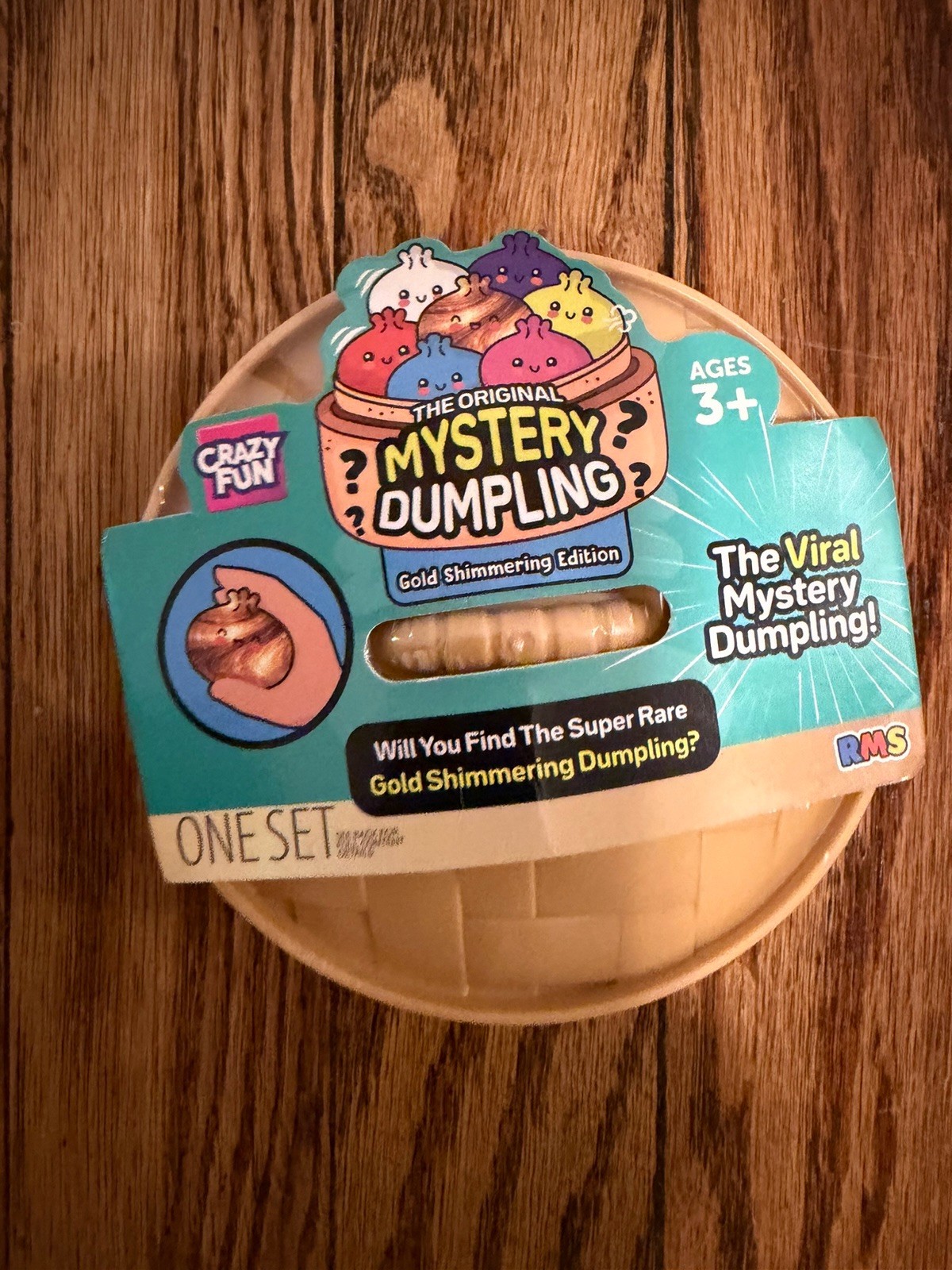 RMS Crazy Fun Mystery Dumpling Squishy - Gold Shimmering Edition Blind Toy New