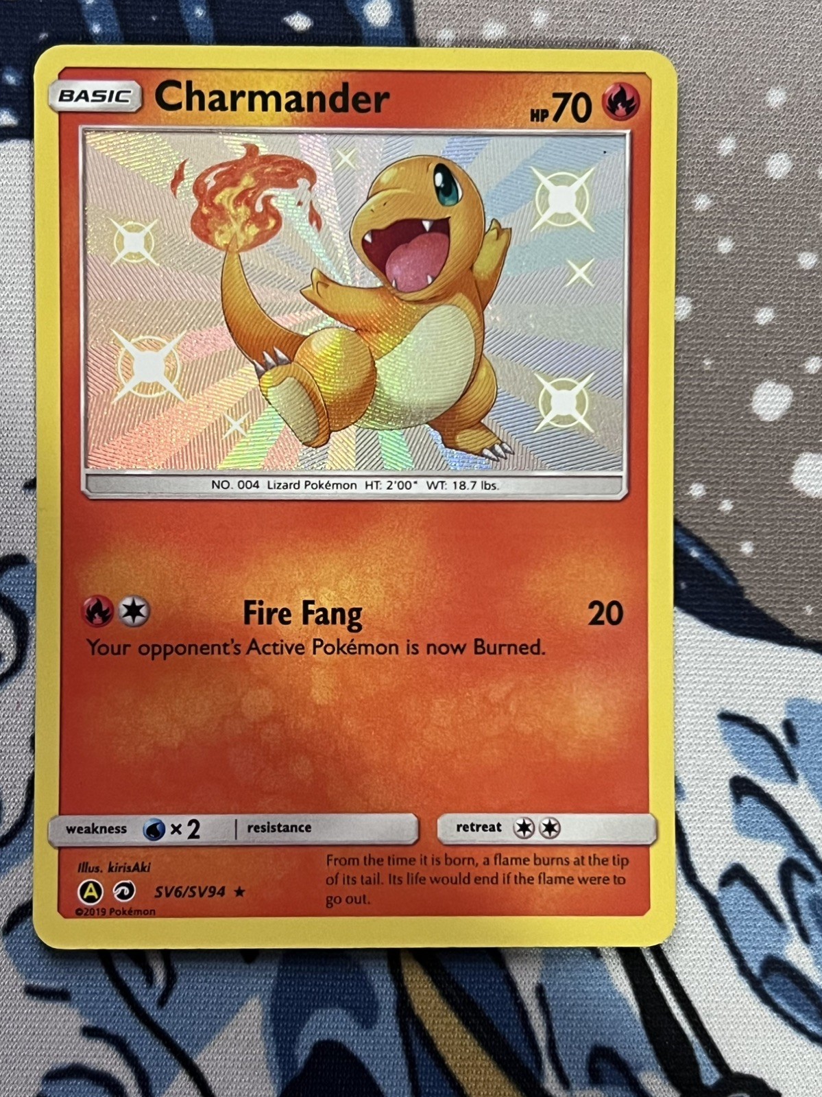 Charmander SV6/SV94 Hidden Fates Shiny Baby Holo Rare 2019 ENG. Mint.