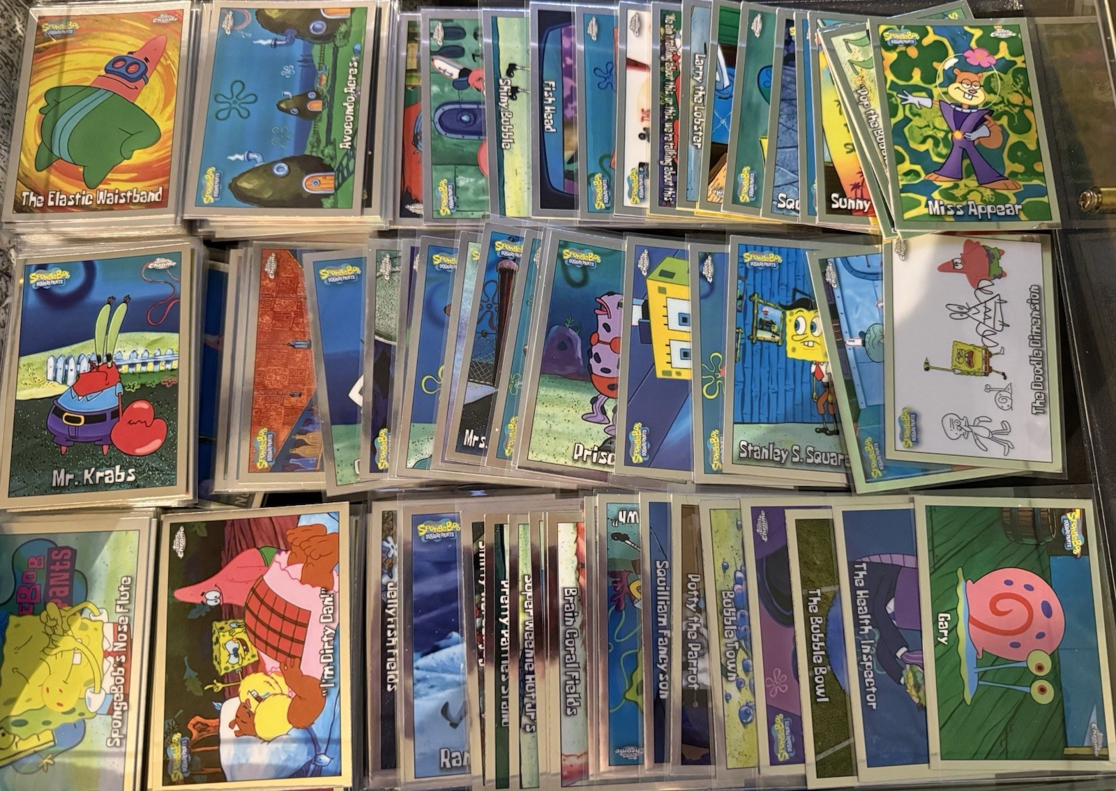 Topps Chrome SpongeBob SquarePants Insert and Base Lot Of 100