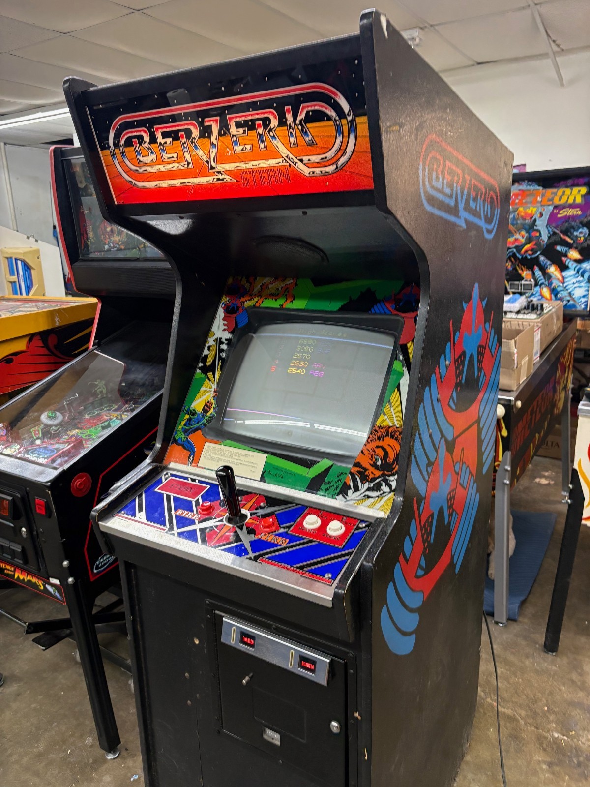 Stern Berzerk vintage arcade game
