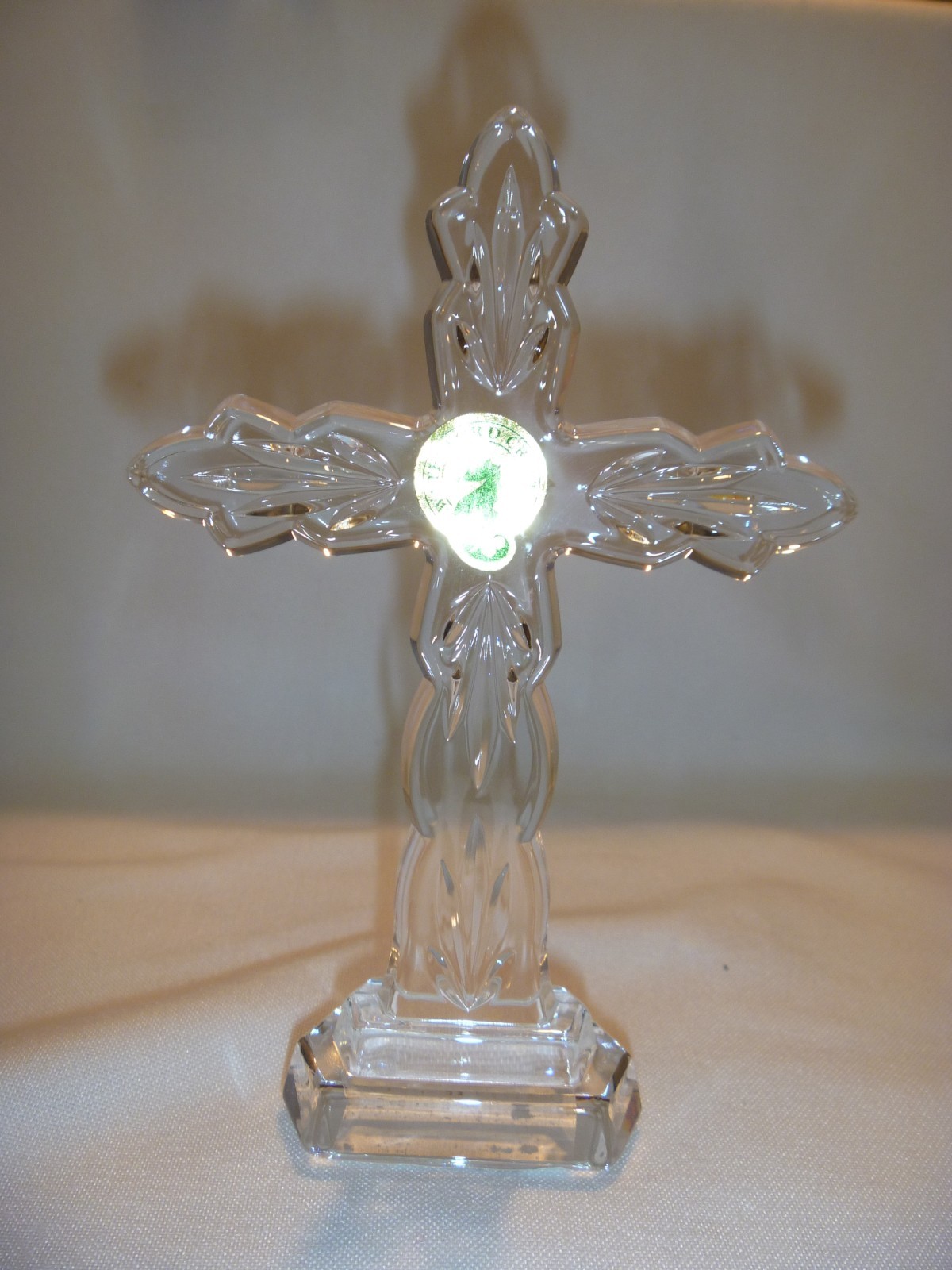 Waterford Crystal Religious Cross, NIB, Clear, 5.5\