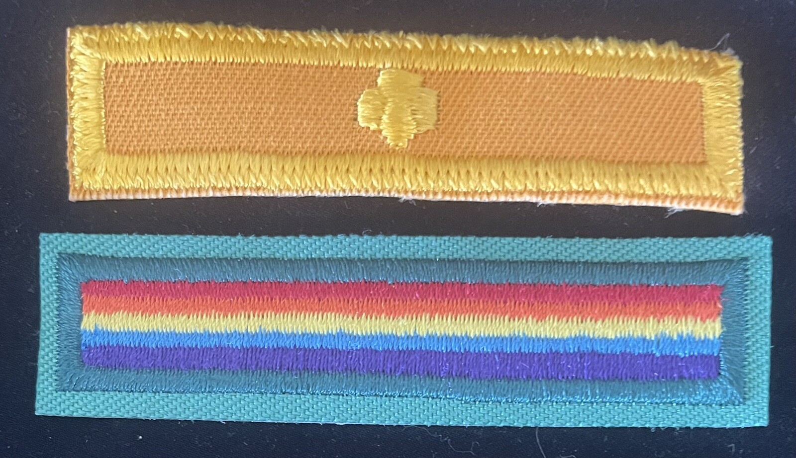 NEW Vintage JUNIOR GIRL SCOUT BRIDGE TO CADETTE PATCHES STRIPS-1980-1986