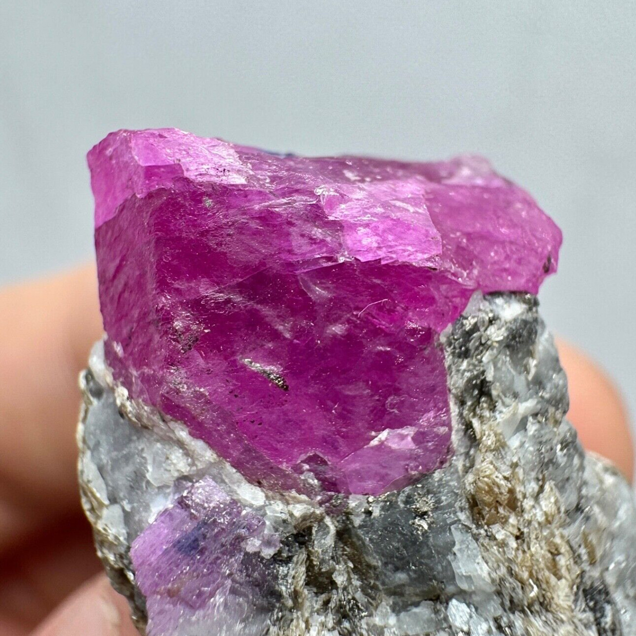 114 Carat Natural Huge Ruby Crystal With Mic On Matrix from Jegdalek Afghanistan
