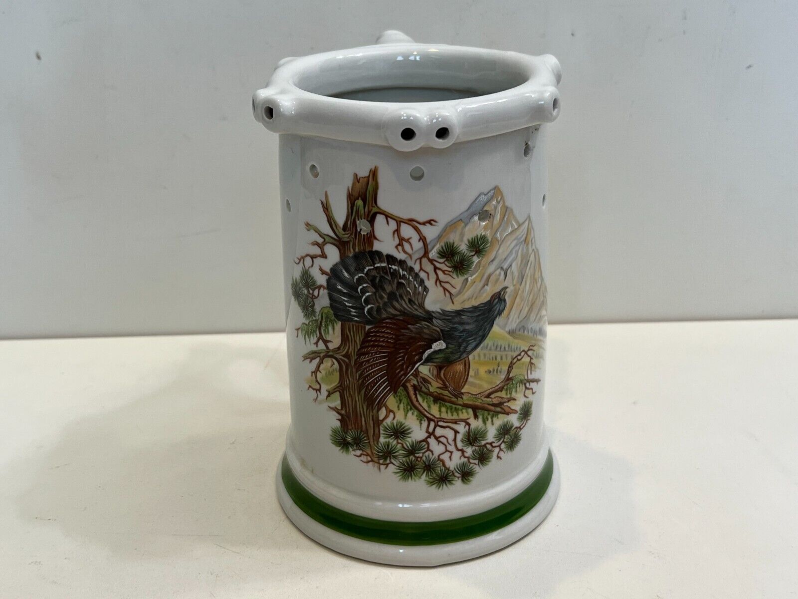 Vintage Kunst Palette Regnitzlosau Porcelain Bavaria Germany Puzzle Beer Stein