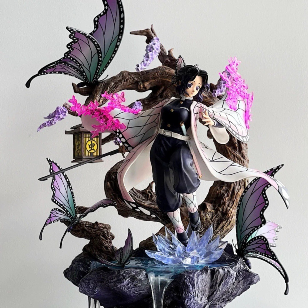 Uking Studio Mr.J Demon Slayer Kochou Shinobu GK PVC Figure LED Statue 1/6 Uking Studio Mr.J Demon Slayer Kochou Shinobu GK PVC Figure LED Statue 1/6