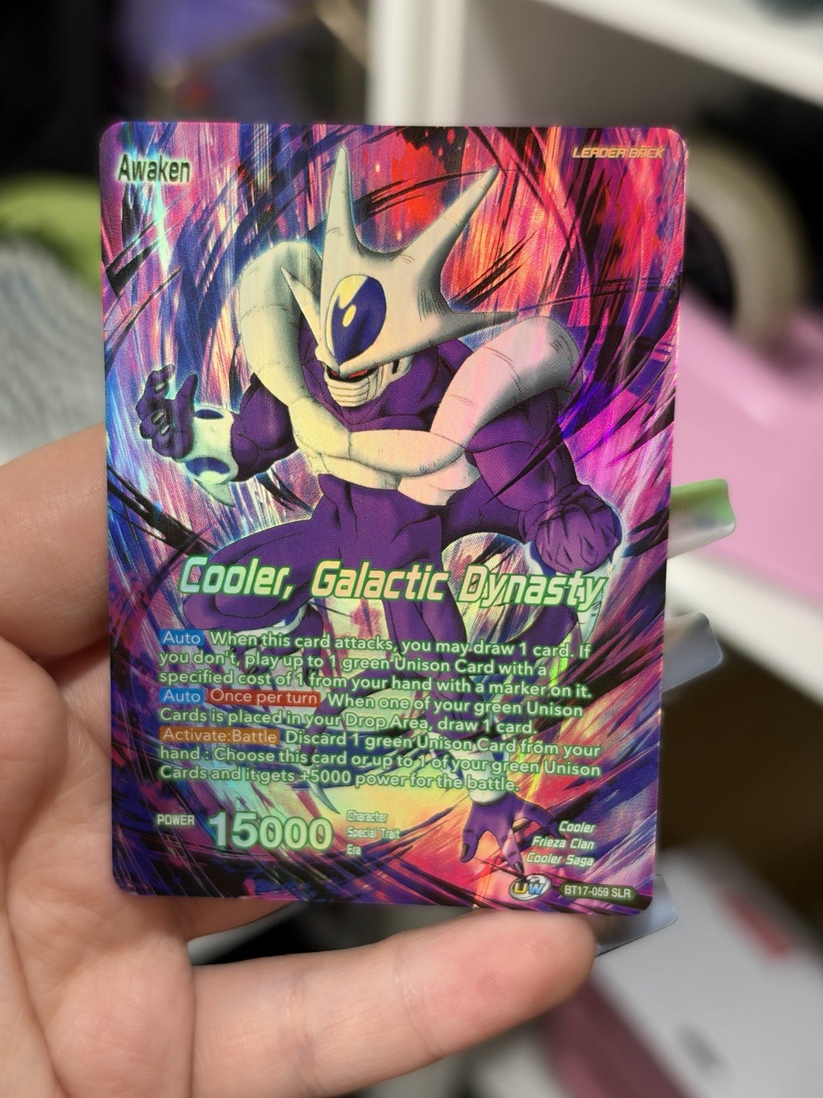 Cooler, Galactic Dynasty BT17-059 SLR Alt Art - Dragon Ball Super Card Game