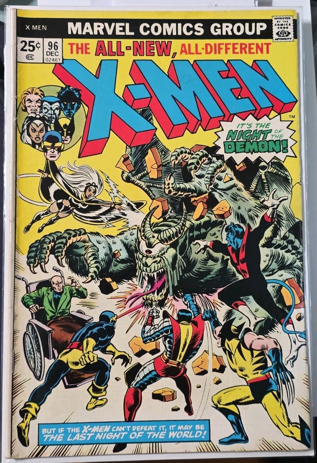 X-Men #96 1975 FN- OB IMO See Pics 1st App Moira MacTaggert Mark III Sentinels