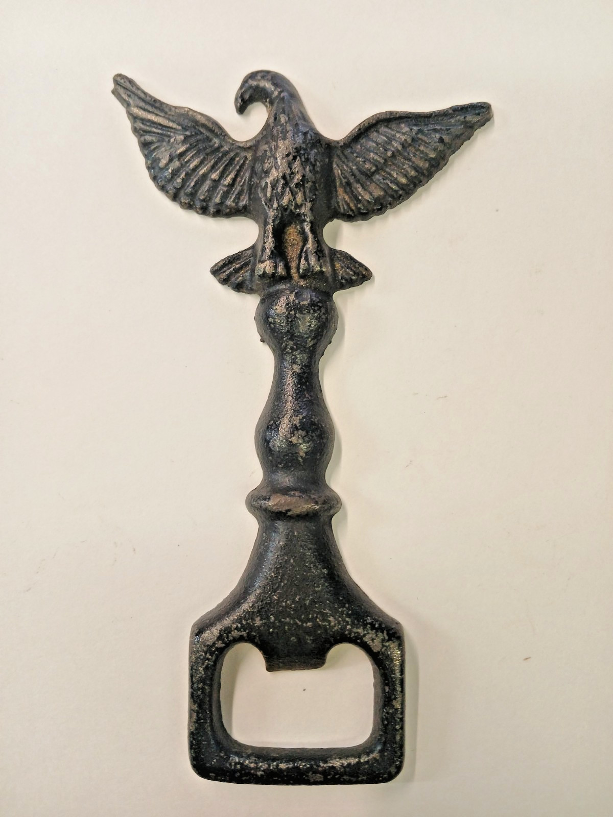 Vintage EMIG 1322 Cast Iron Bald Eagle Bottle Opener Mid-Century Beer Barware
