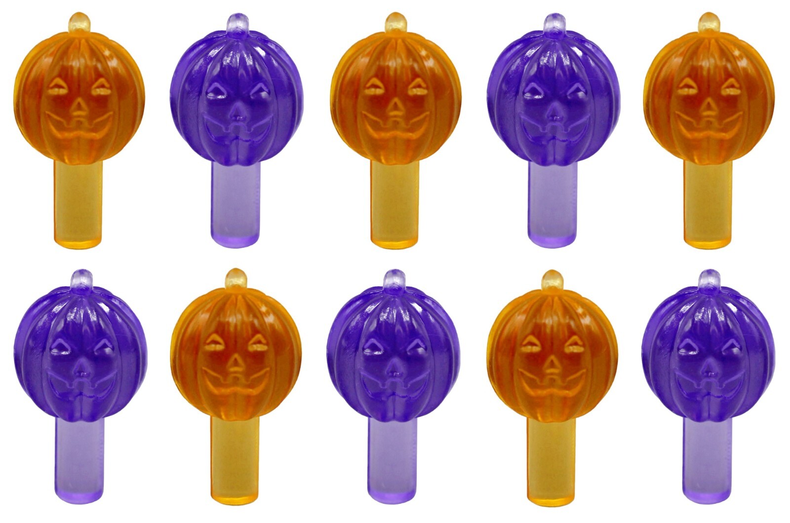 Medium Ceramic Tree Lights - Orange & Purple Pumpkin Shape Lights | 25 Pack