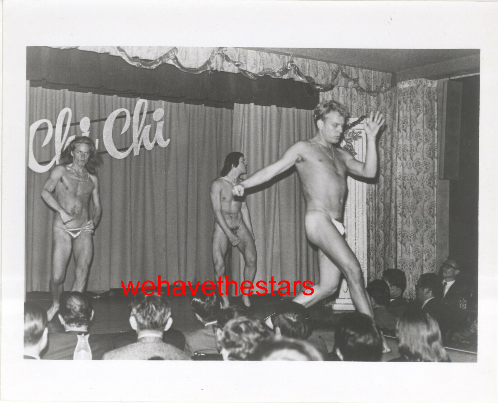 VINTAGE Male Nude Dancers GAY 70s CHI CHI Club Photograph