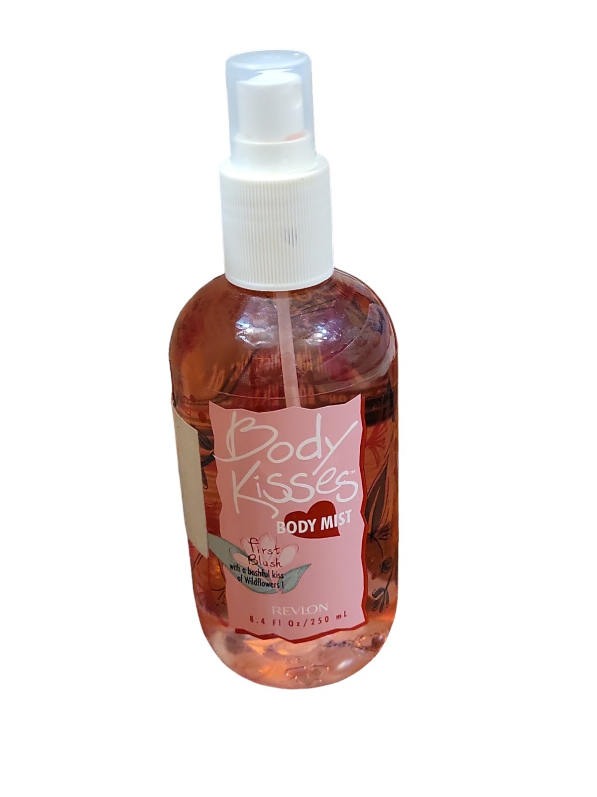 revlon body kisses body mist first blush wildflowers 8.4 oz new