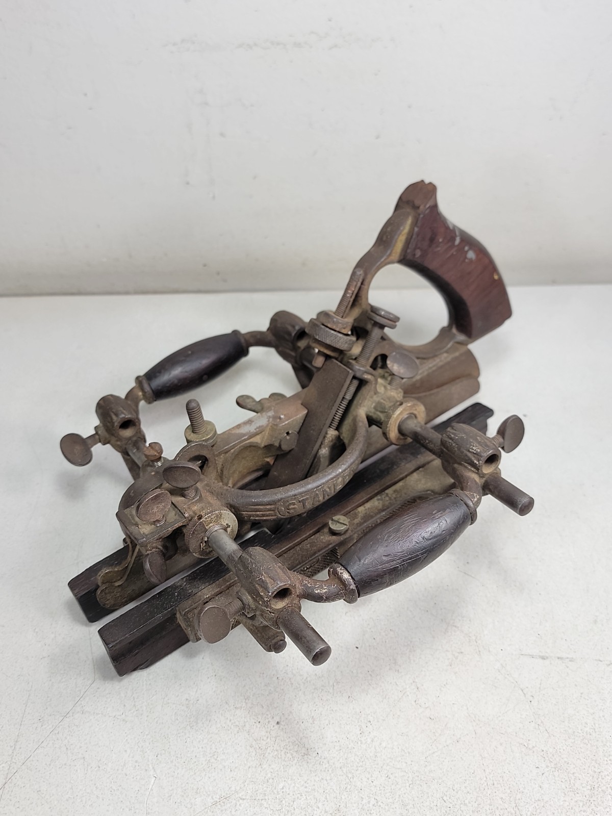 Vintage Stanley No 55 Combination Plow Plough Plane Wood Plane Vintage Stanley No 55 Combination Plow Plough Plane Wood Plane